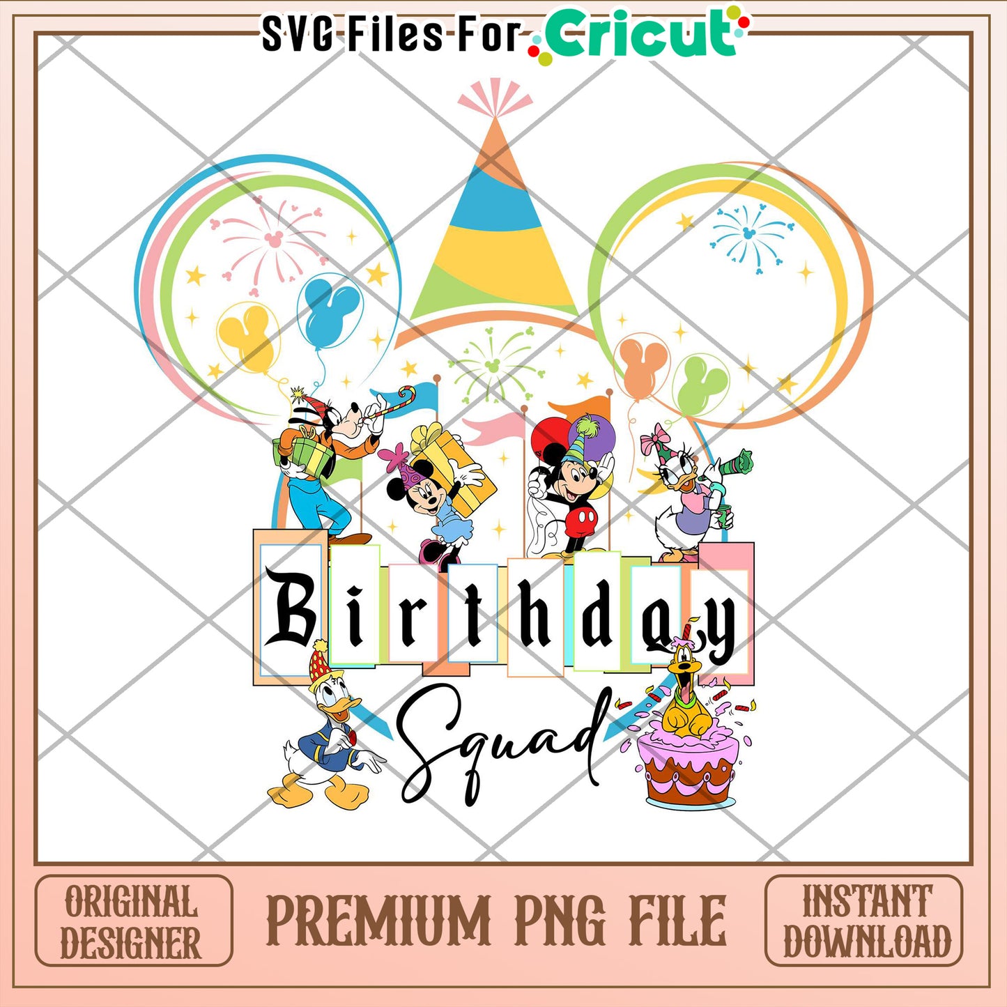 Disney Birthday Squad PNG