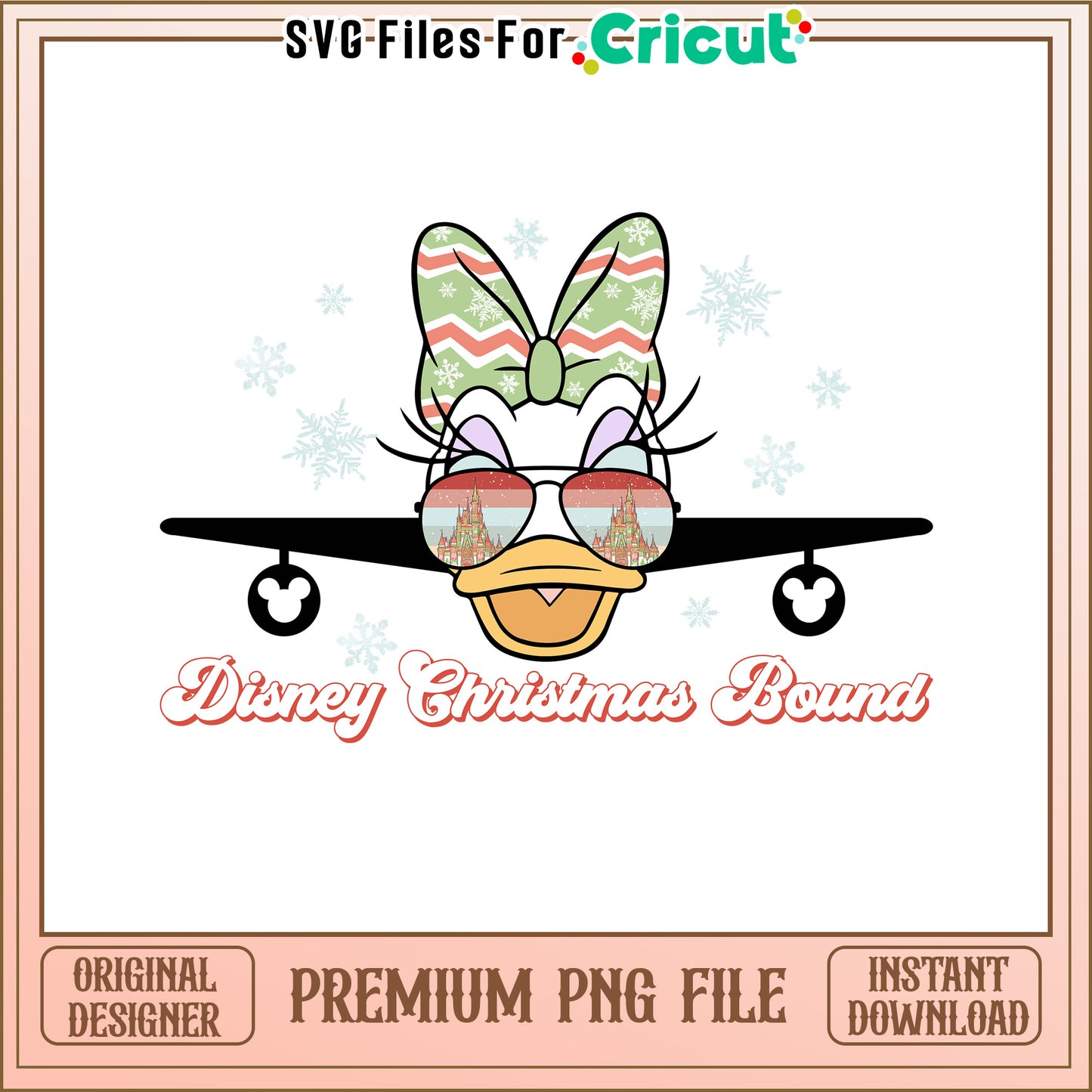 Disney Christmas Bound PNG Design, Perfect for Holiday Crafts