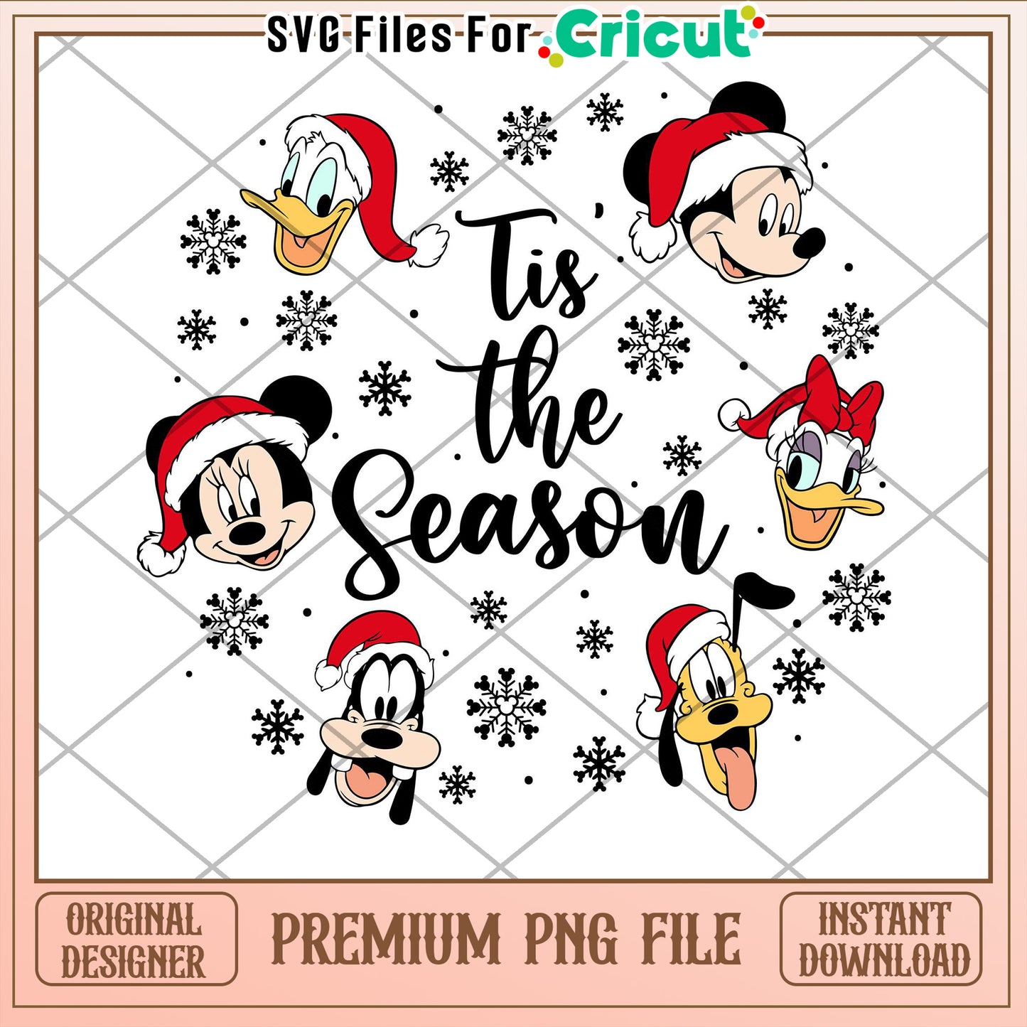 Disney Christmas PNG Design Download
