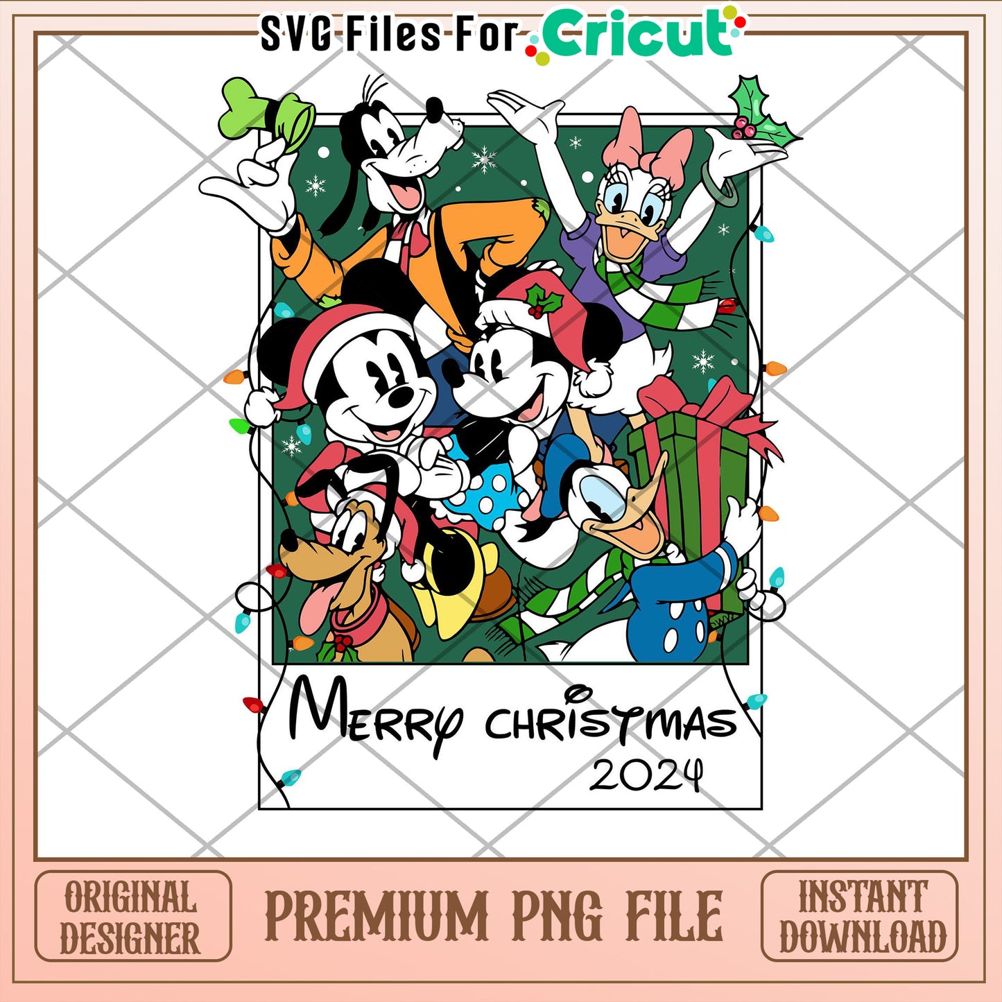 Disney Christmas PNG Instant Download