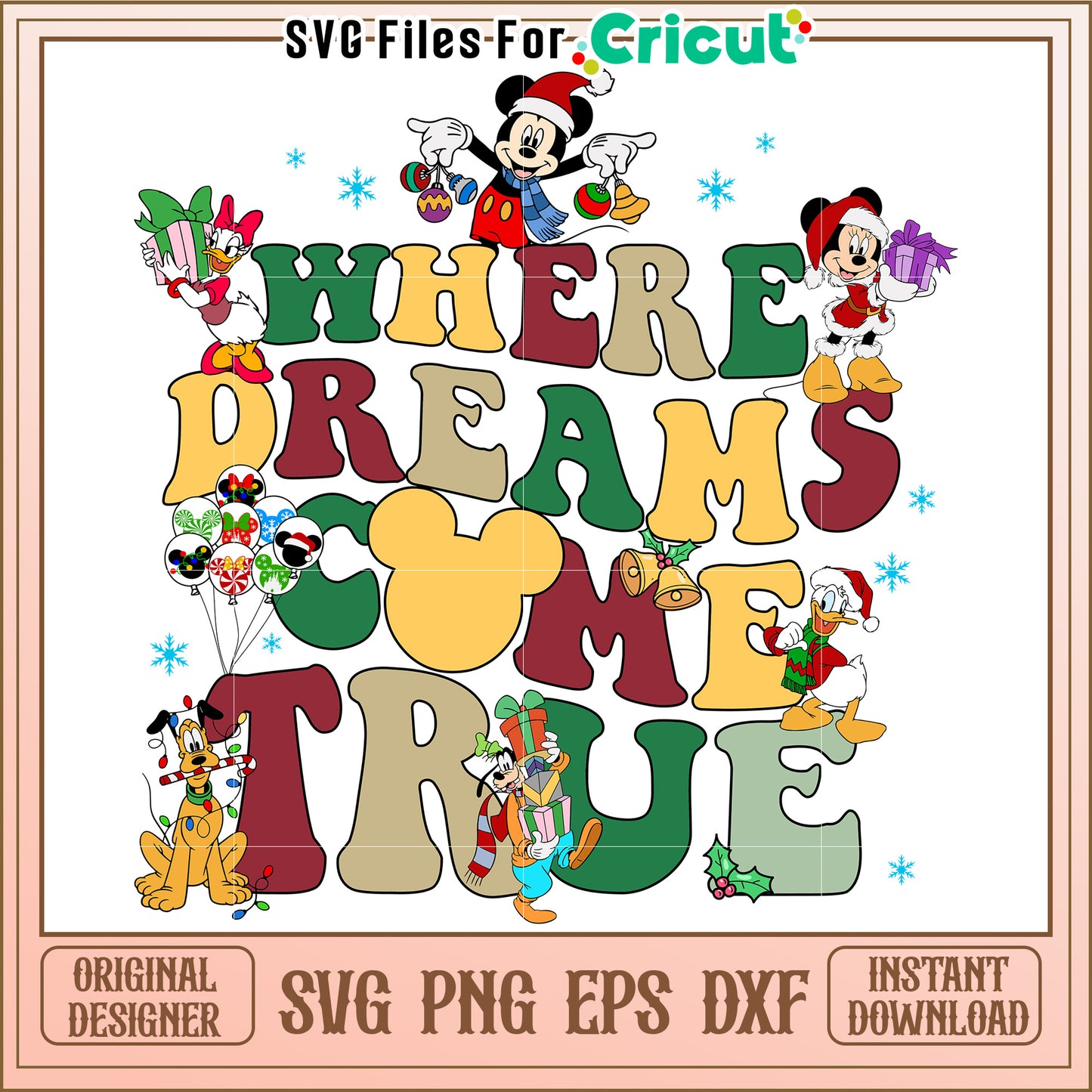 Disney Christmas SVG Design