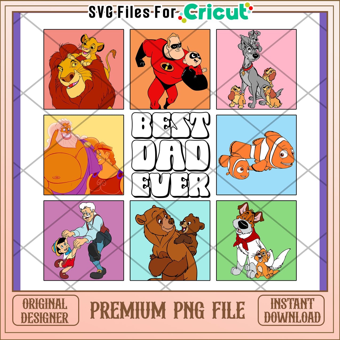 Disney Dad PNG Images Instant Download