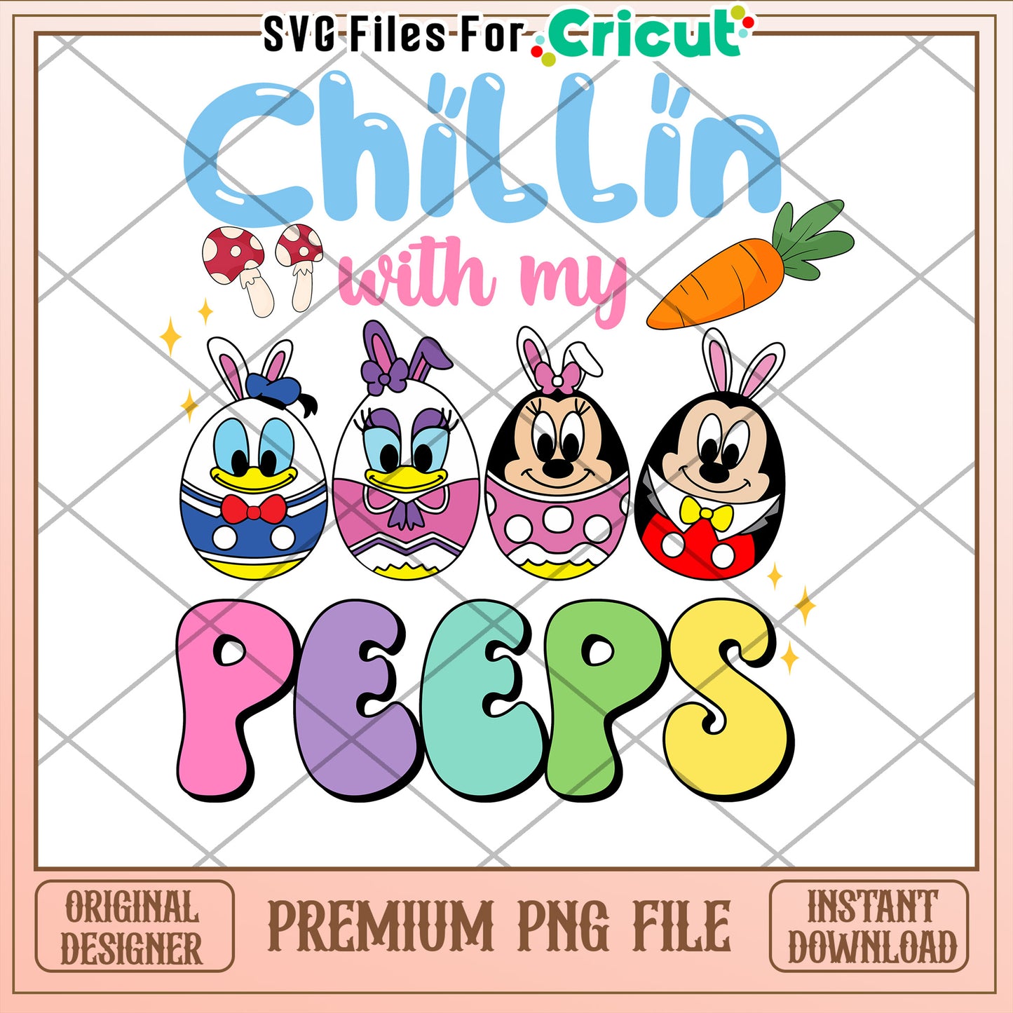 Disney Easter Peeps PNG Cricut Design