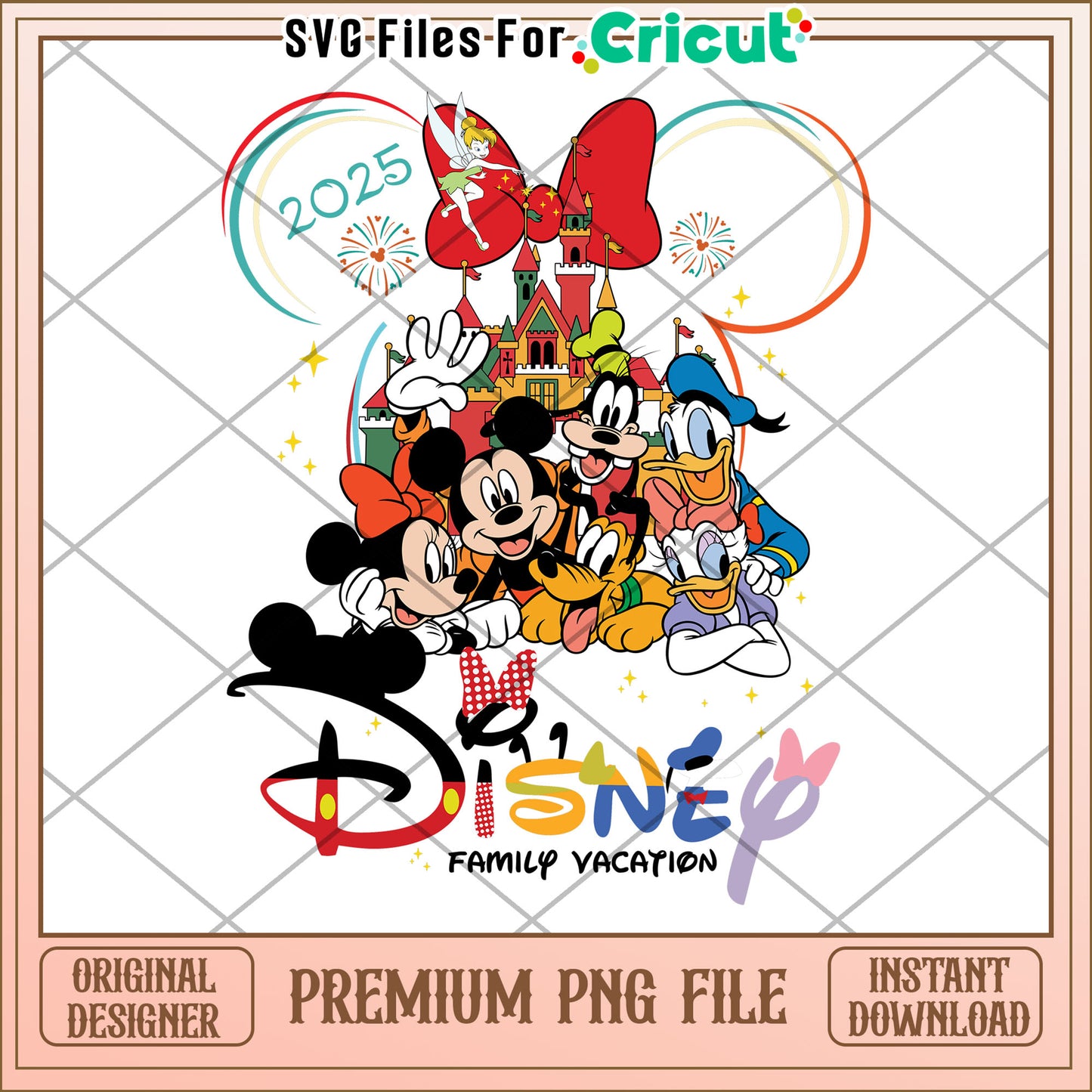 Disney Family Vacation 2025 PNG Design for Memories
