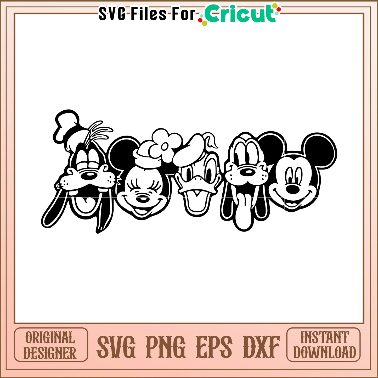 Disney Friends SVG PNG EPS DXF