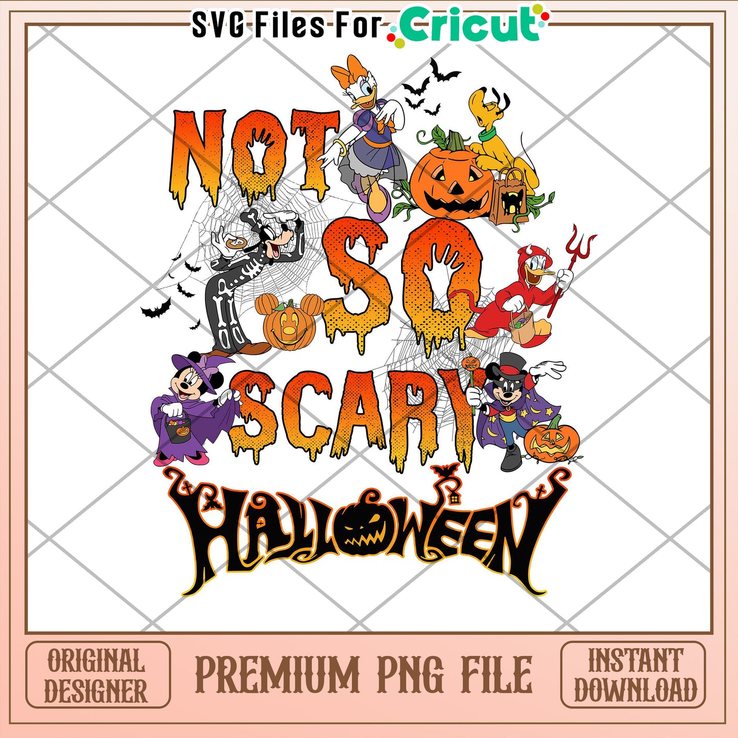 Disney Halloween PNG Not So Scary Design