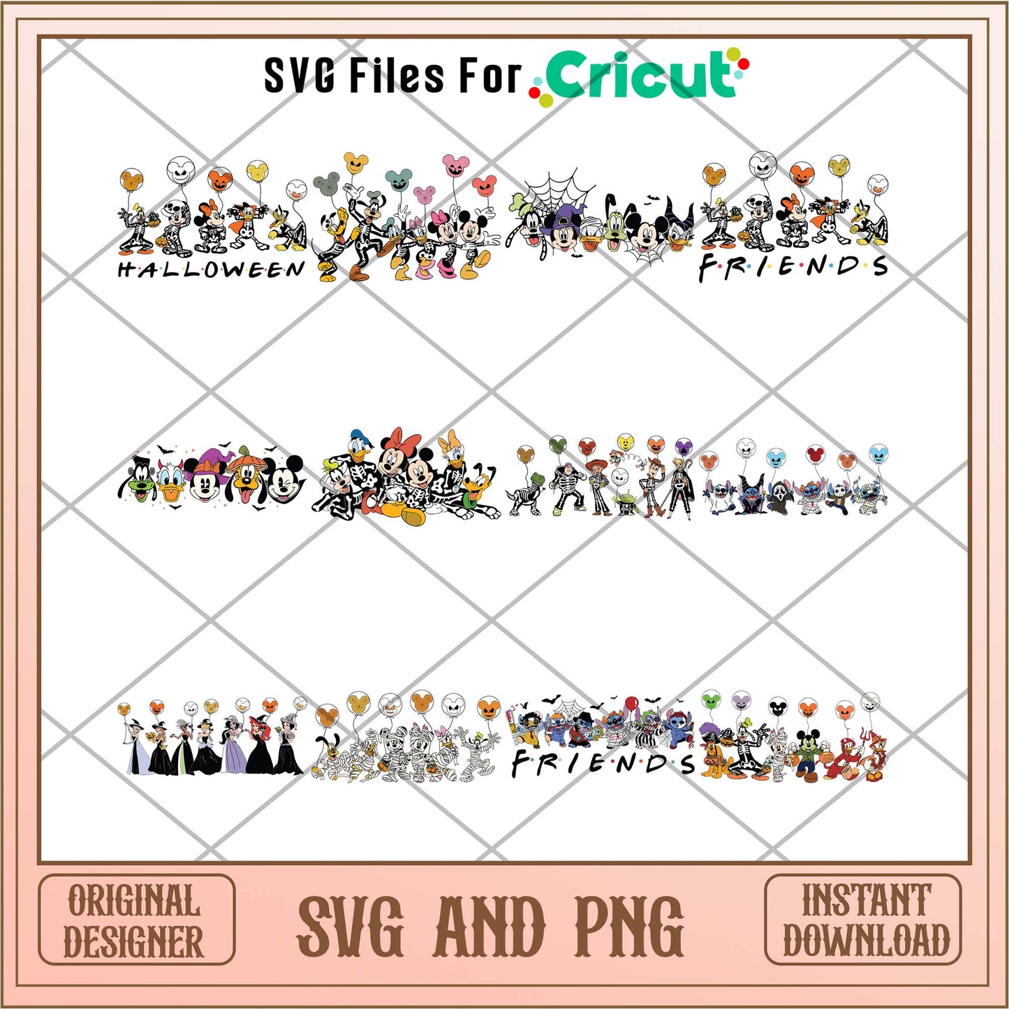 Disney Halloween friends Svg Bundle