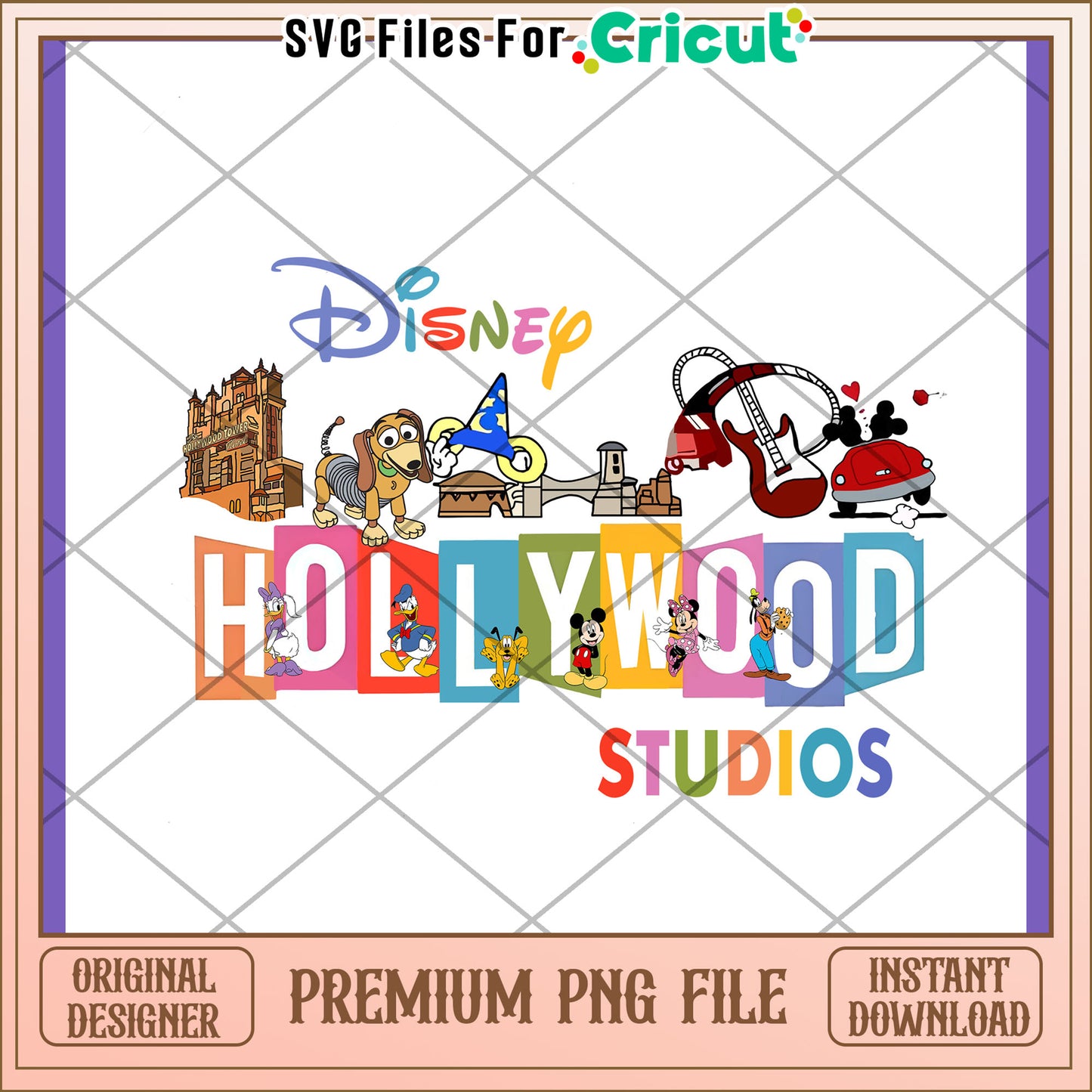 Disney Hollywood Studios Fun PNG Design Download