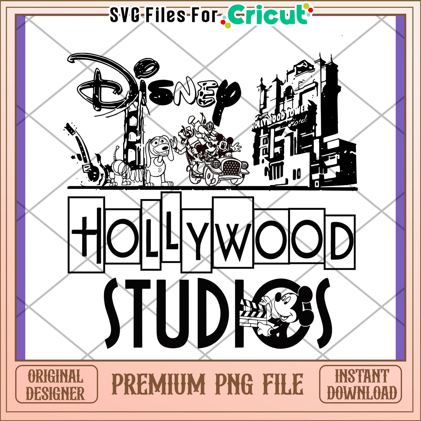 Disney Hollywood Studios PNG Design