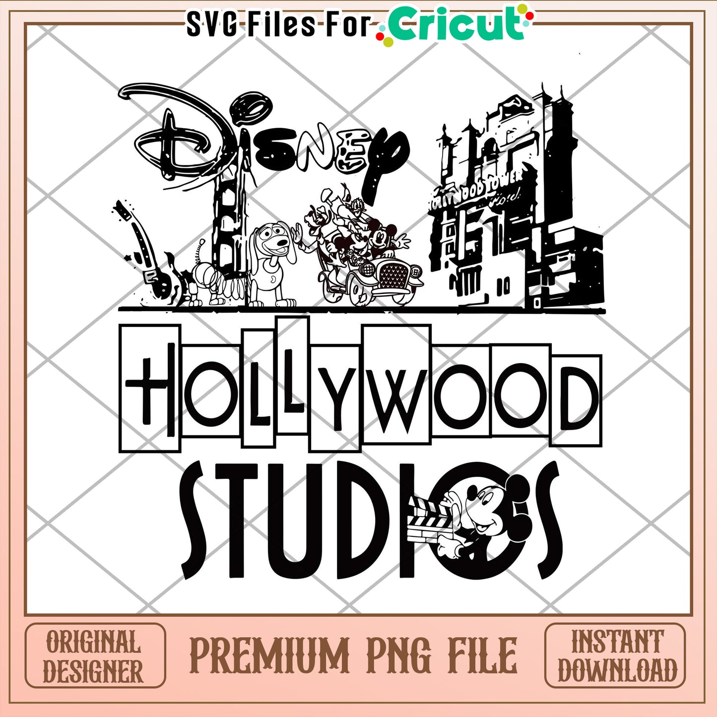 Disney Hollywood Studios PNG Design for Cricut Projects Download