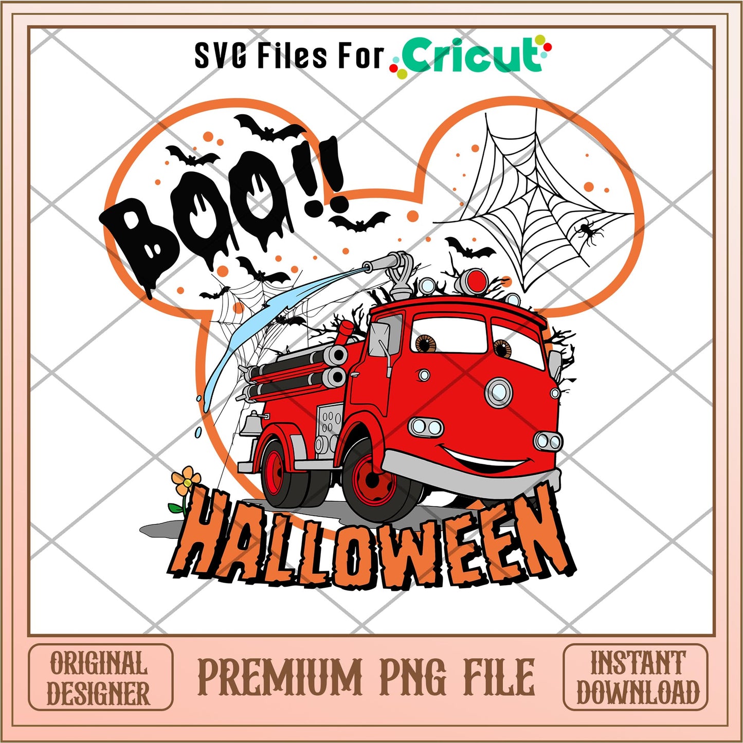 Disney Pixar Car Mack Boo halloween png, cars png, digital download