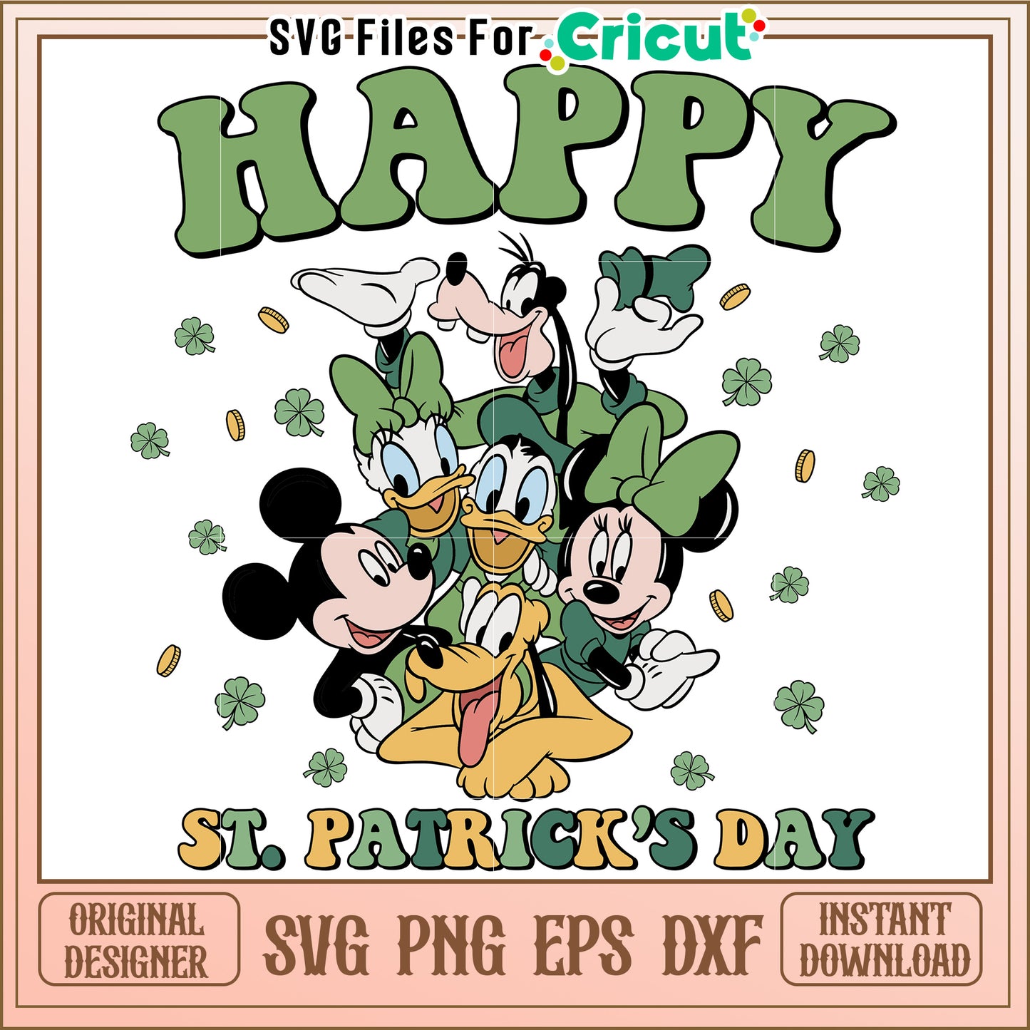 Disney St Patricks Day SVG Design