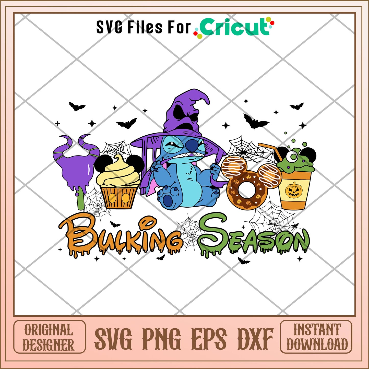 Disney Stitch Snack Halloween Bulking svg, Disney characters svg, Digital Download