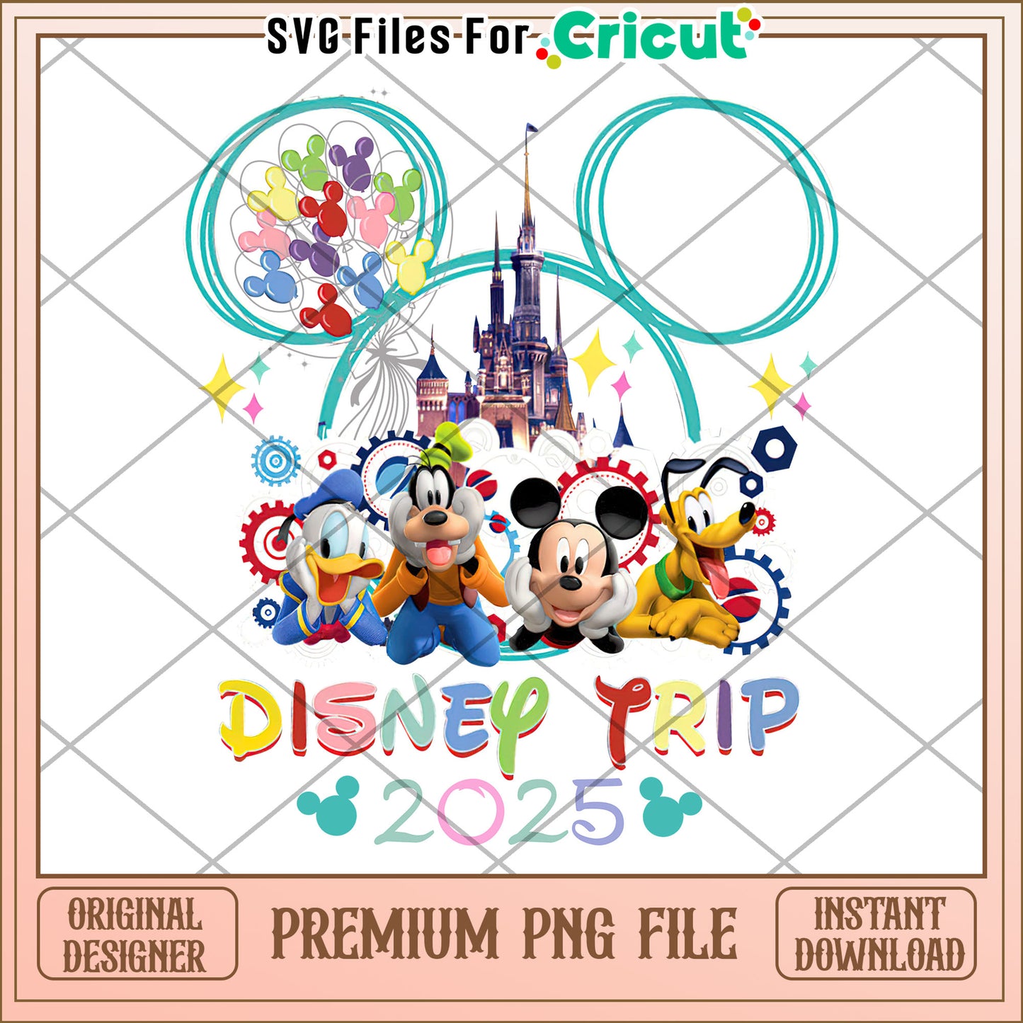 Disney Trip 2025 Fun PNG File for Magical Memories