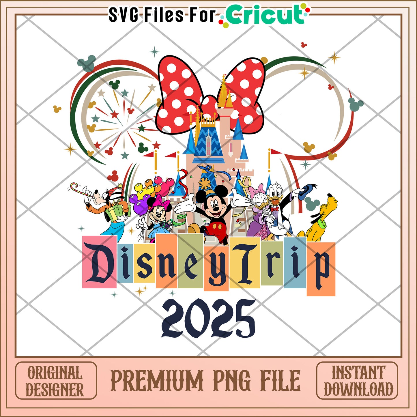 Disney Trip 2025 PNG - Mickey Mouse Design