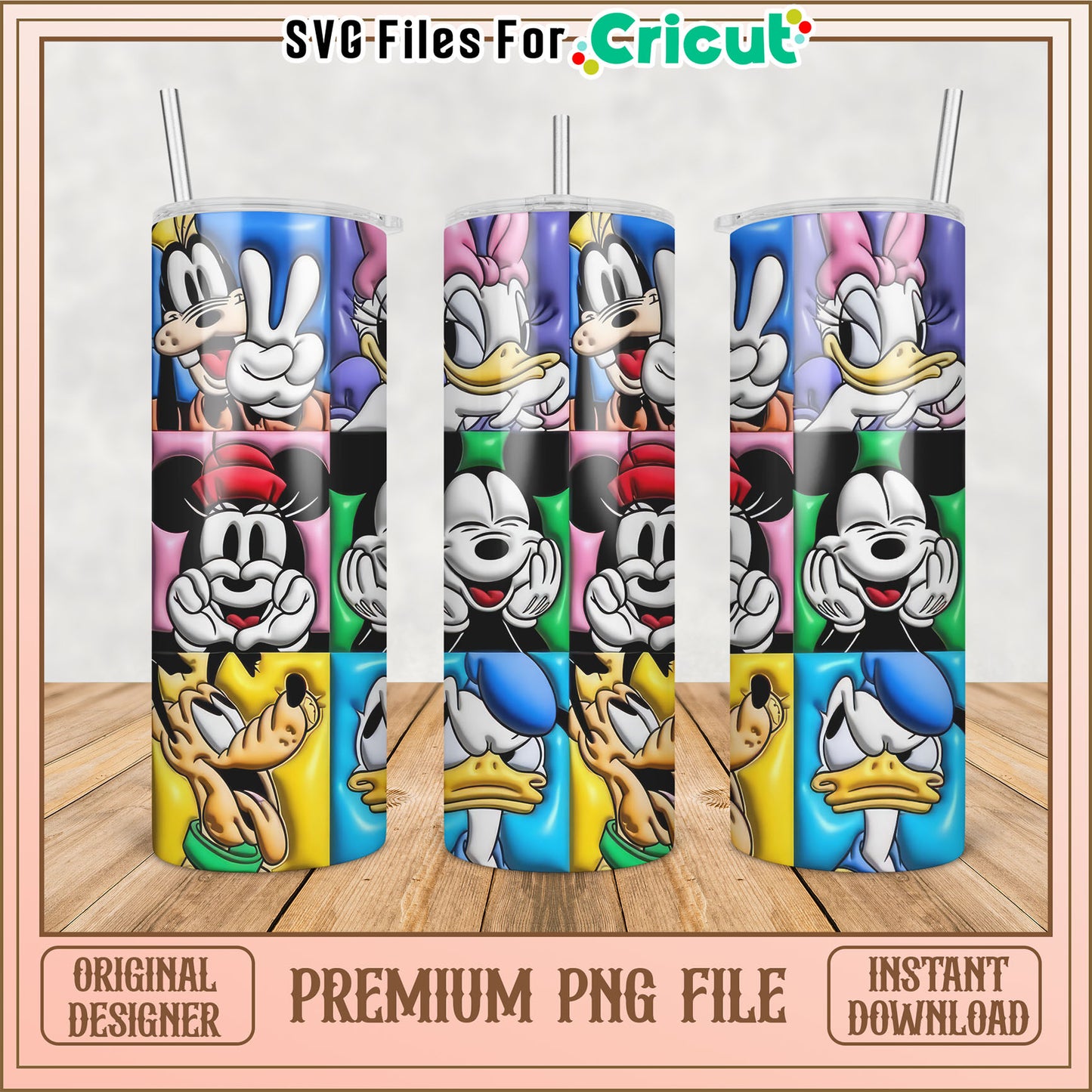 Disney Tumbler PNG Sublimation Design