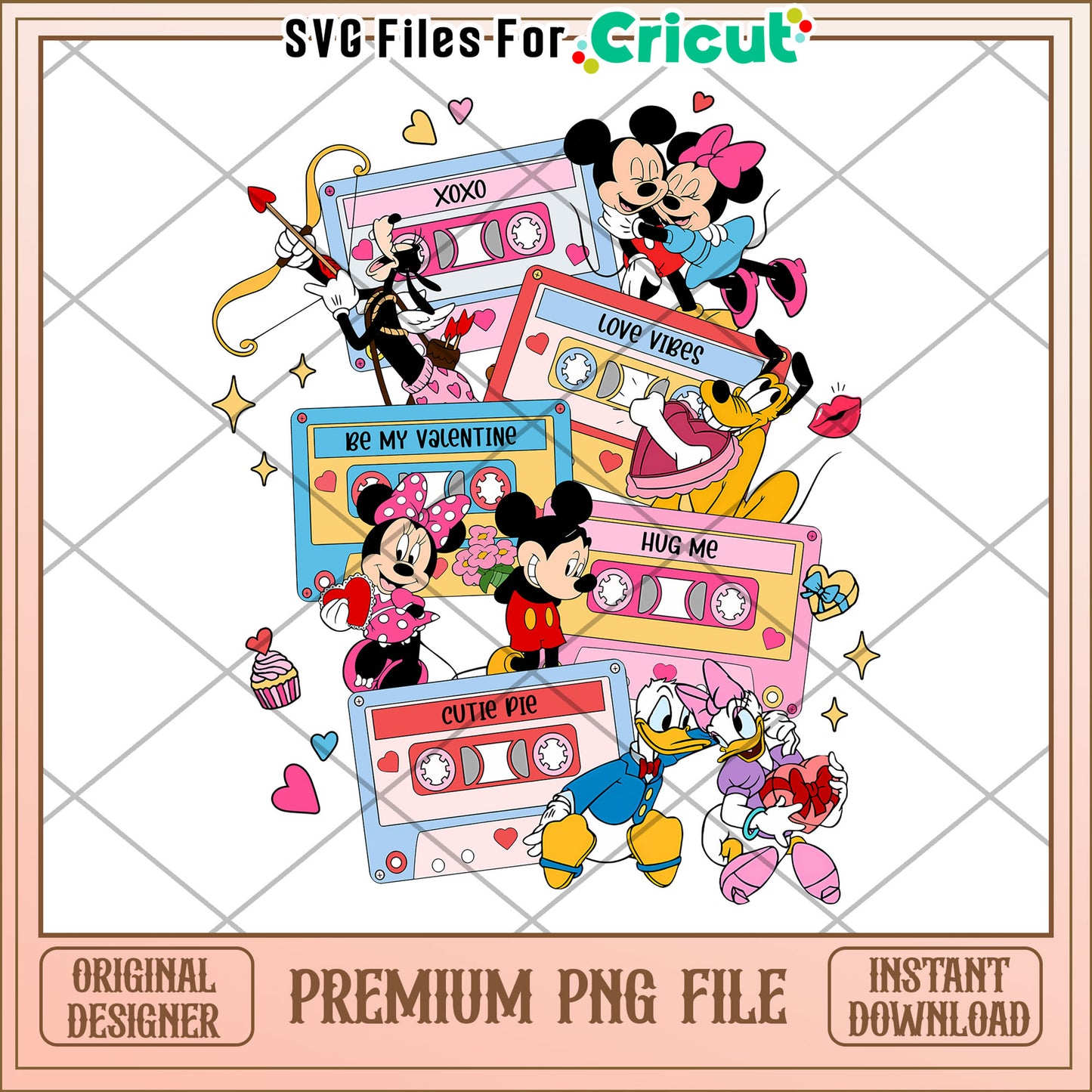 Disney Valentines Cassette Tape PNG