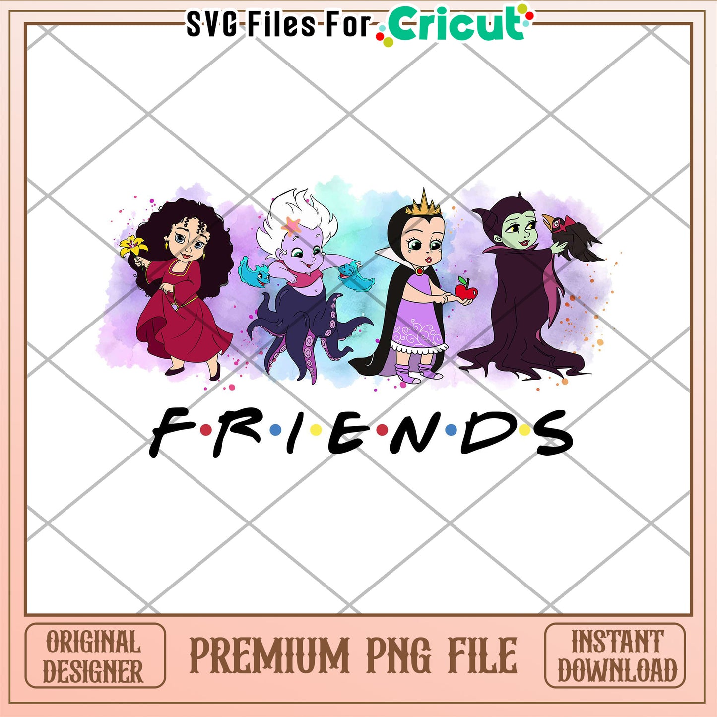 Disney Villain Friends PNG Cricut