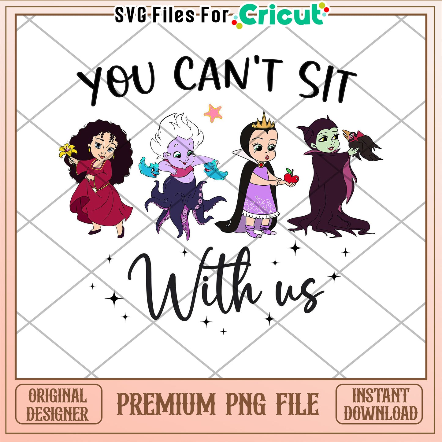 Disney Villains PNG You Cant Sit With Us