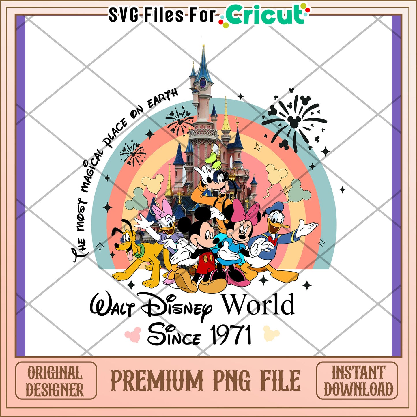 Disney World PNG 1971 Magical Design