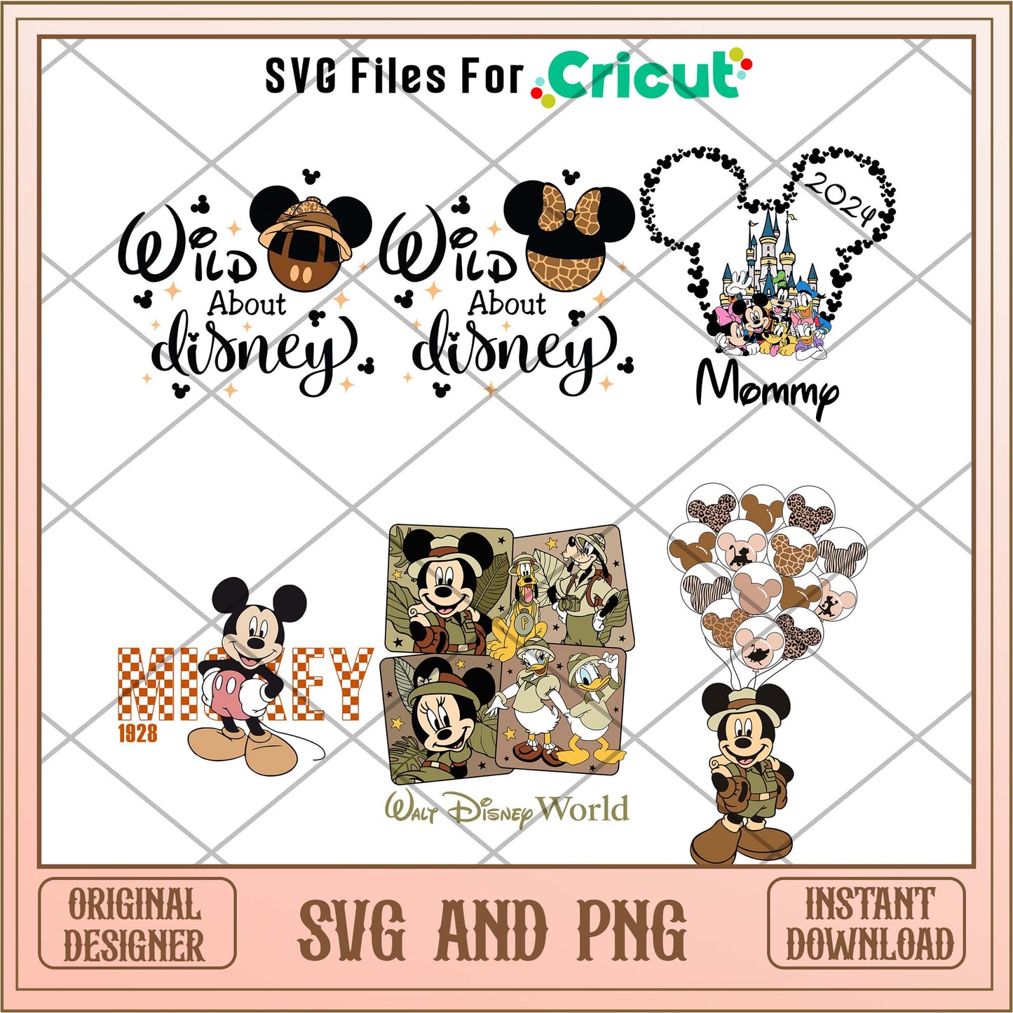 Disney wild animal world svg bundle