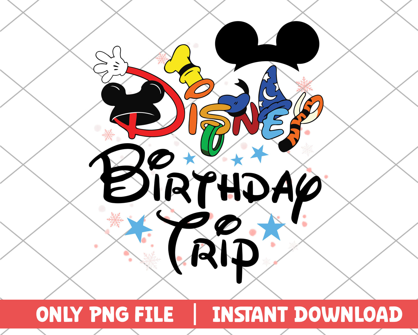 Disney birthday trip disney png
