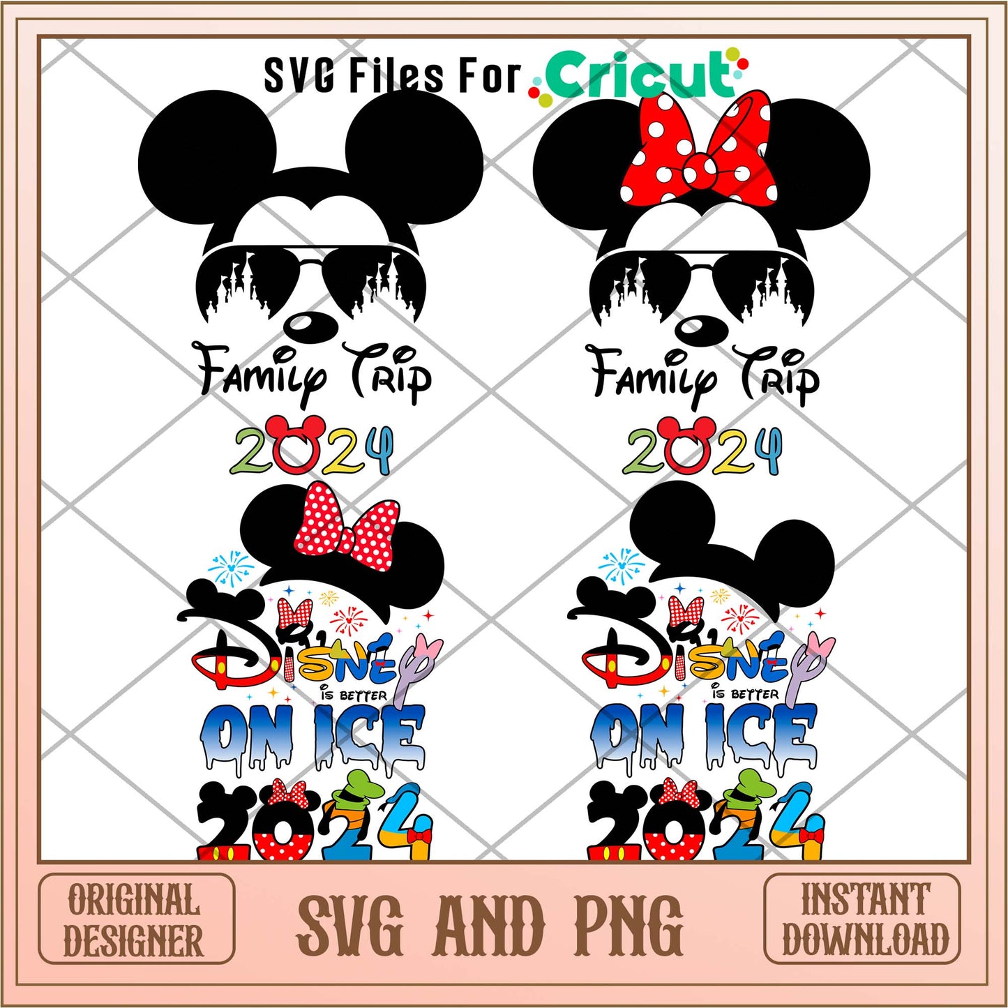 Disney trip on ice 2024 svg bundle
