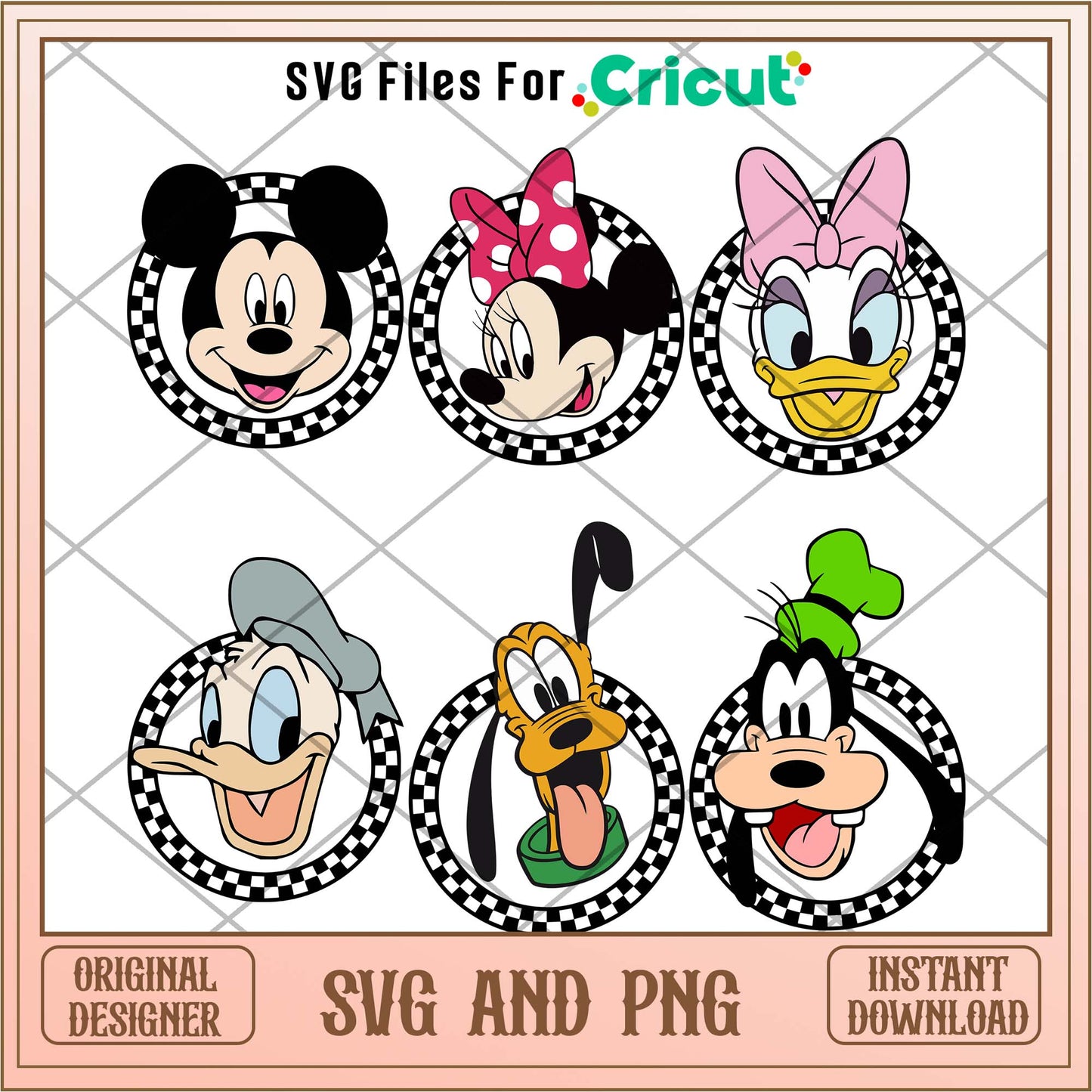 Disney friends heads svg bundle ver 2