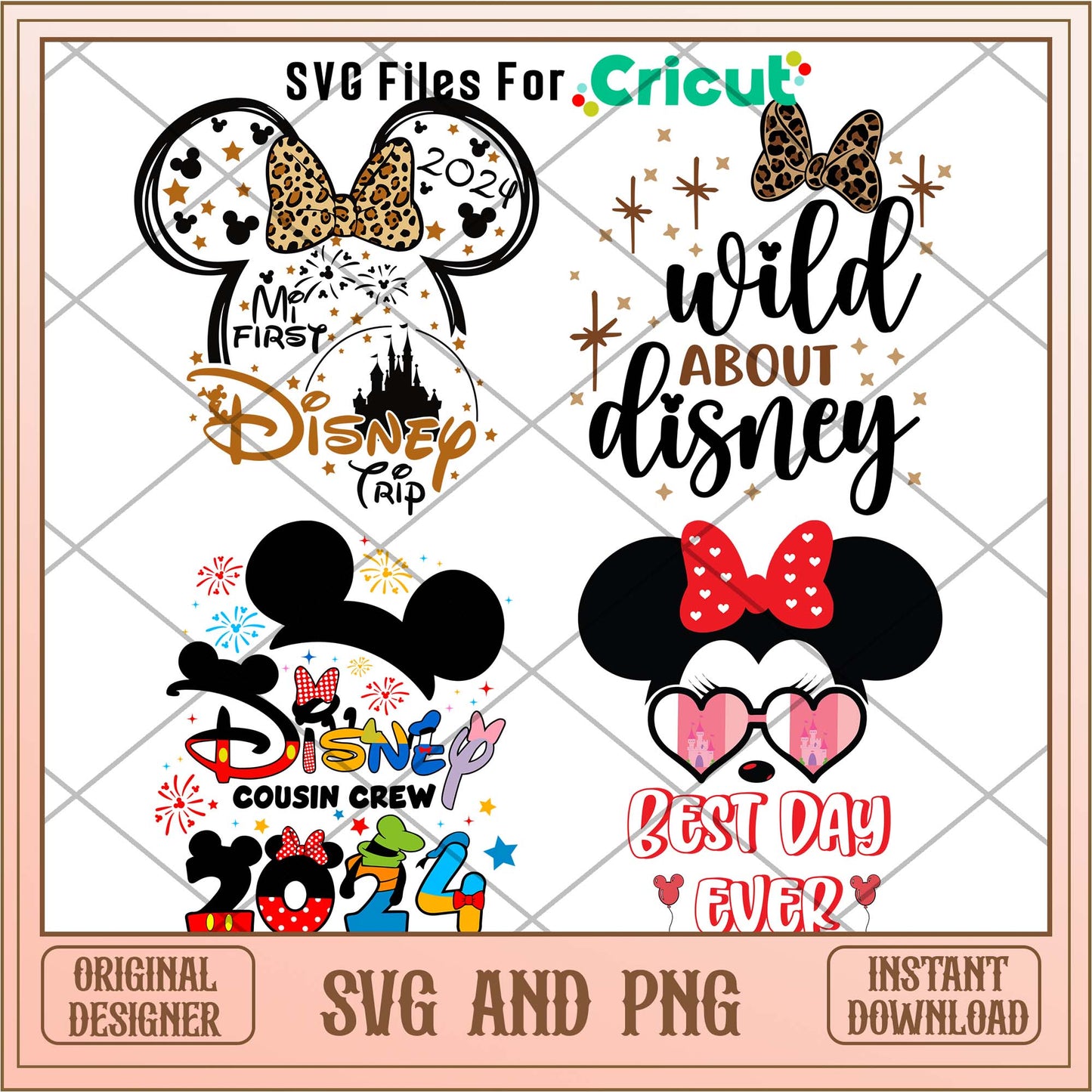 Disney cartoon wild 2024 svg bundle