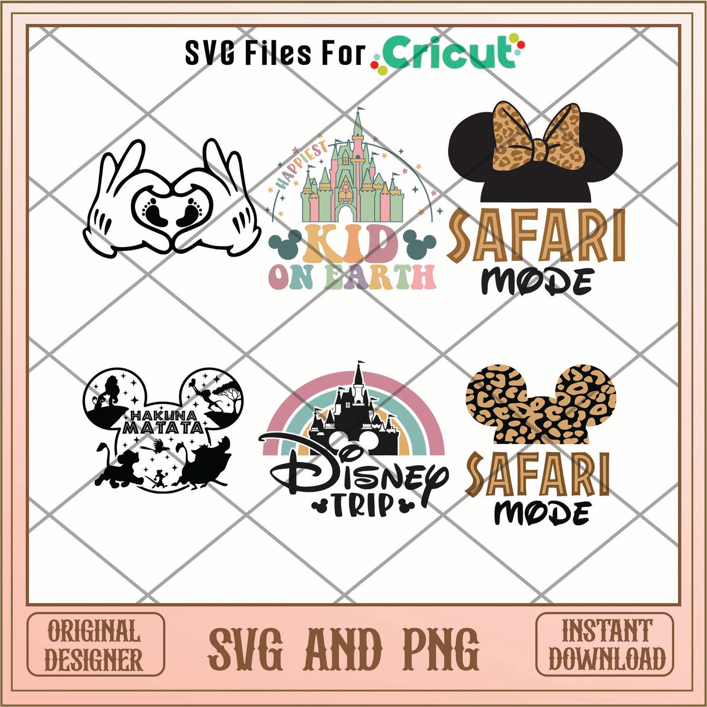 Disney safari mode svg bundle