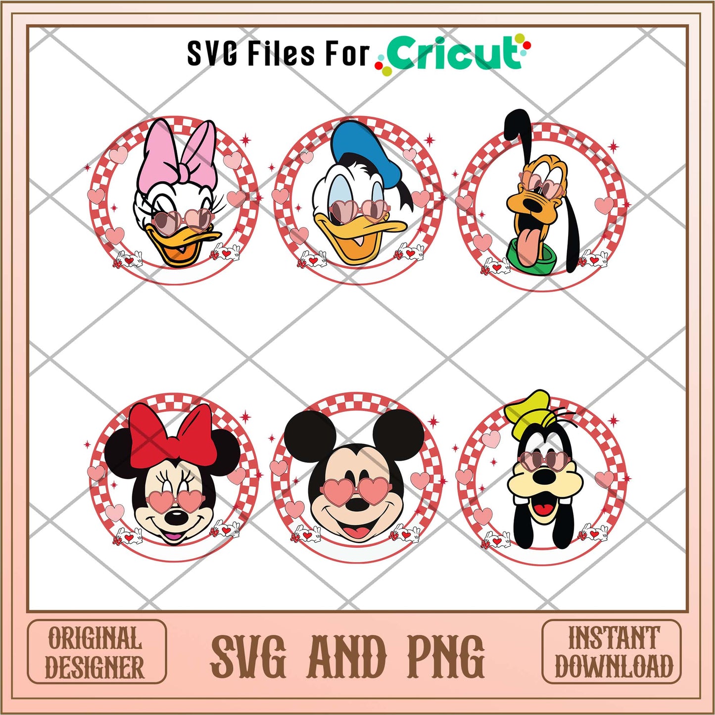 Disney friends heads svg bundle ver 3