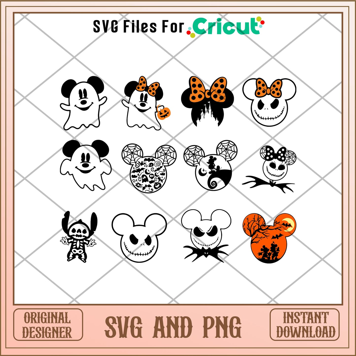 Disney Mickey head halloween svg bundle