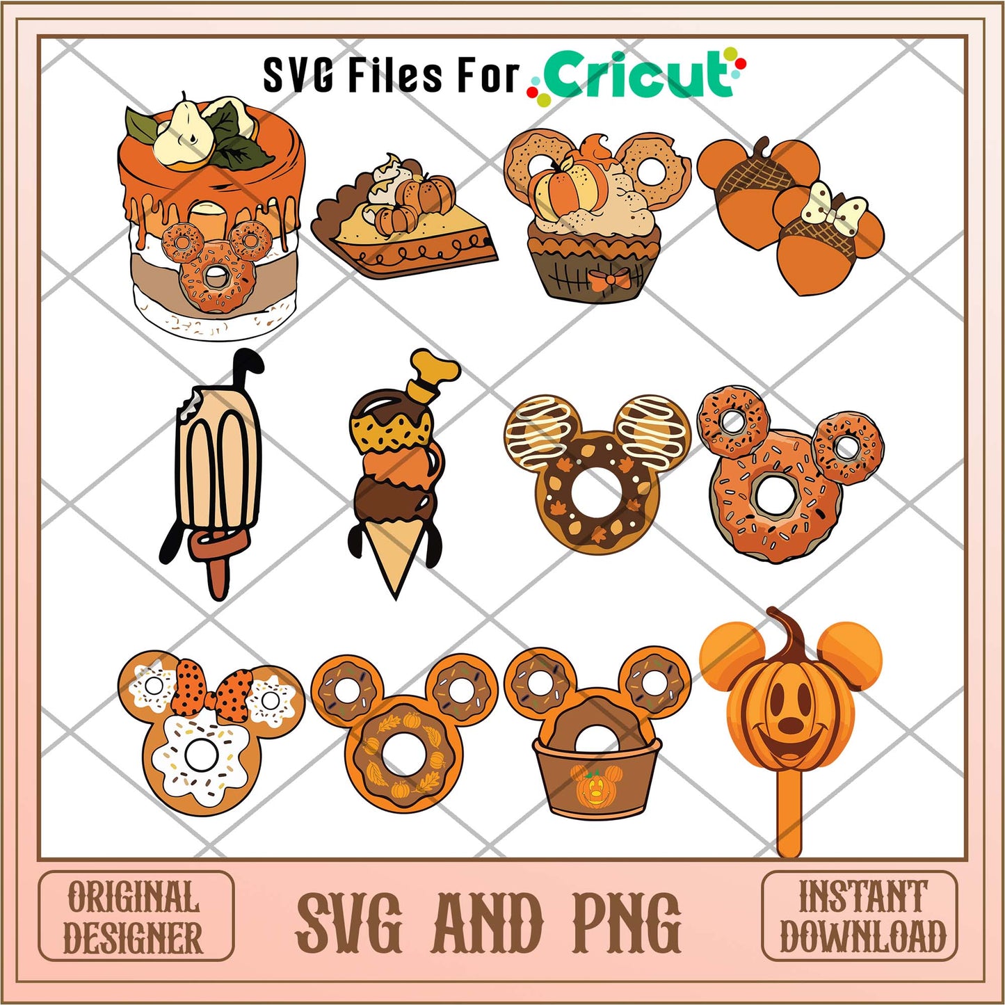 Disney Halloween donut svg bundle
