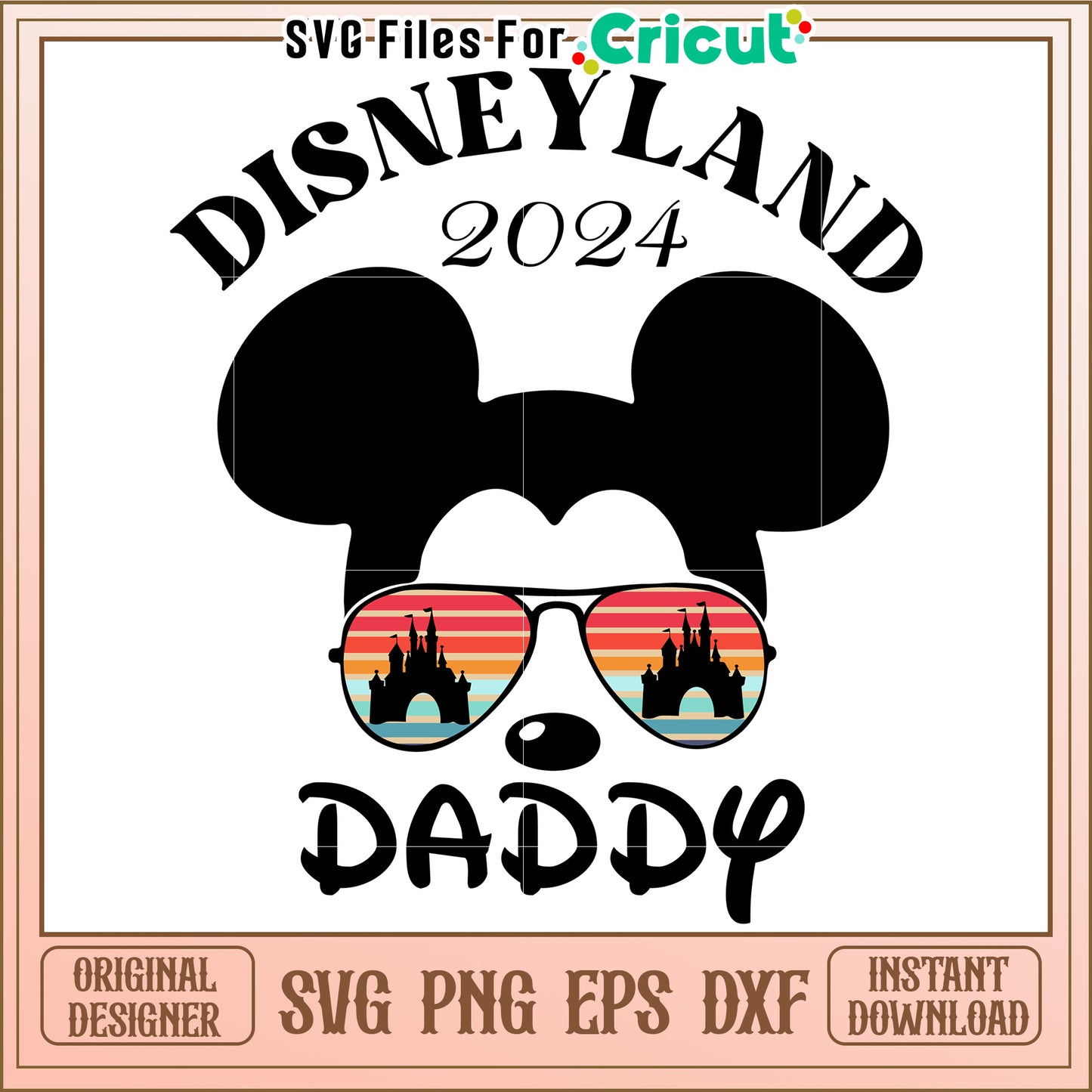 Disneyland Daddy 2024 SVG Design