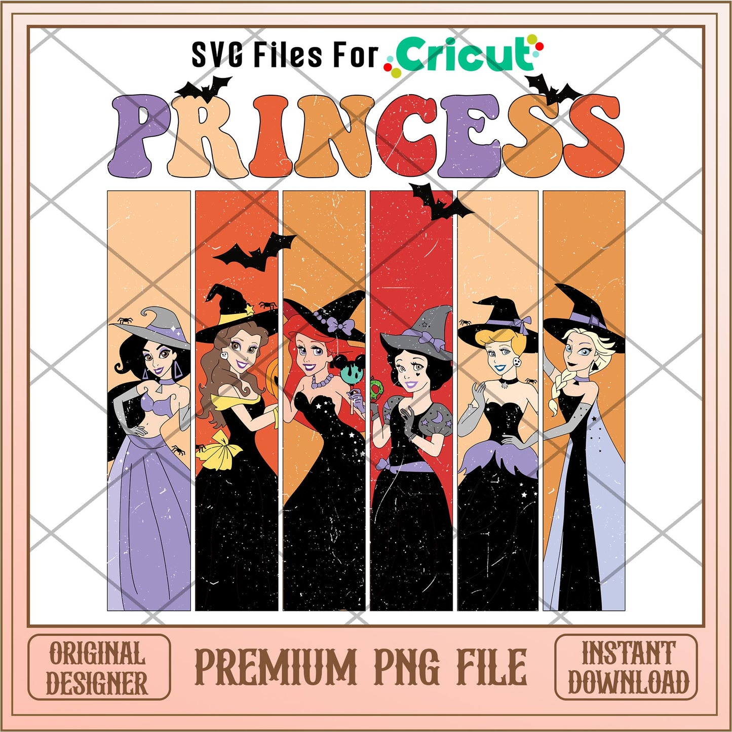 Disneyland princess halloween png, Disney princess name png, digital download
