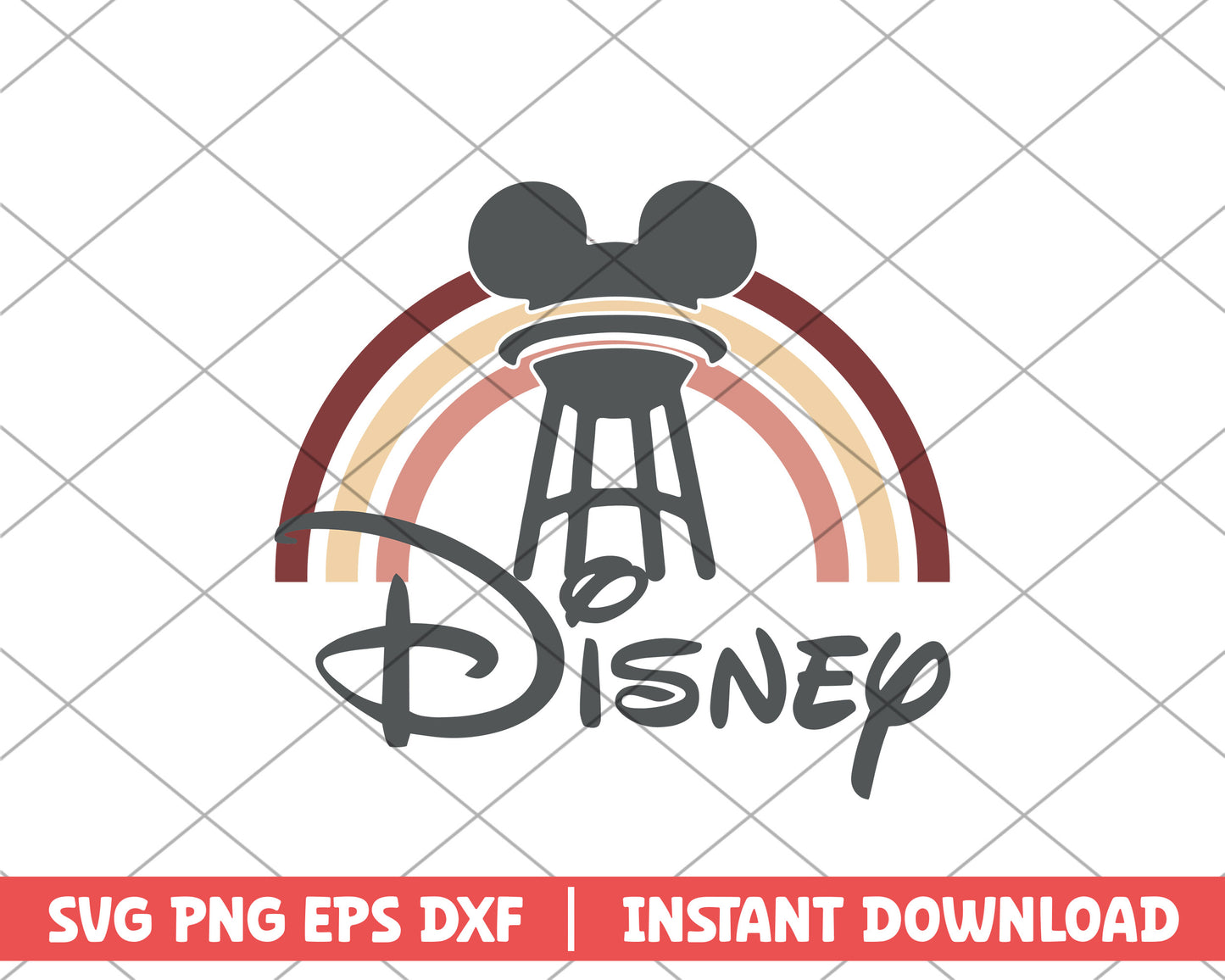 Disney mickey rainbow disney svg