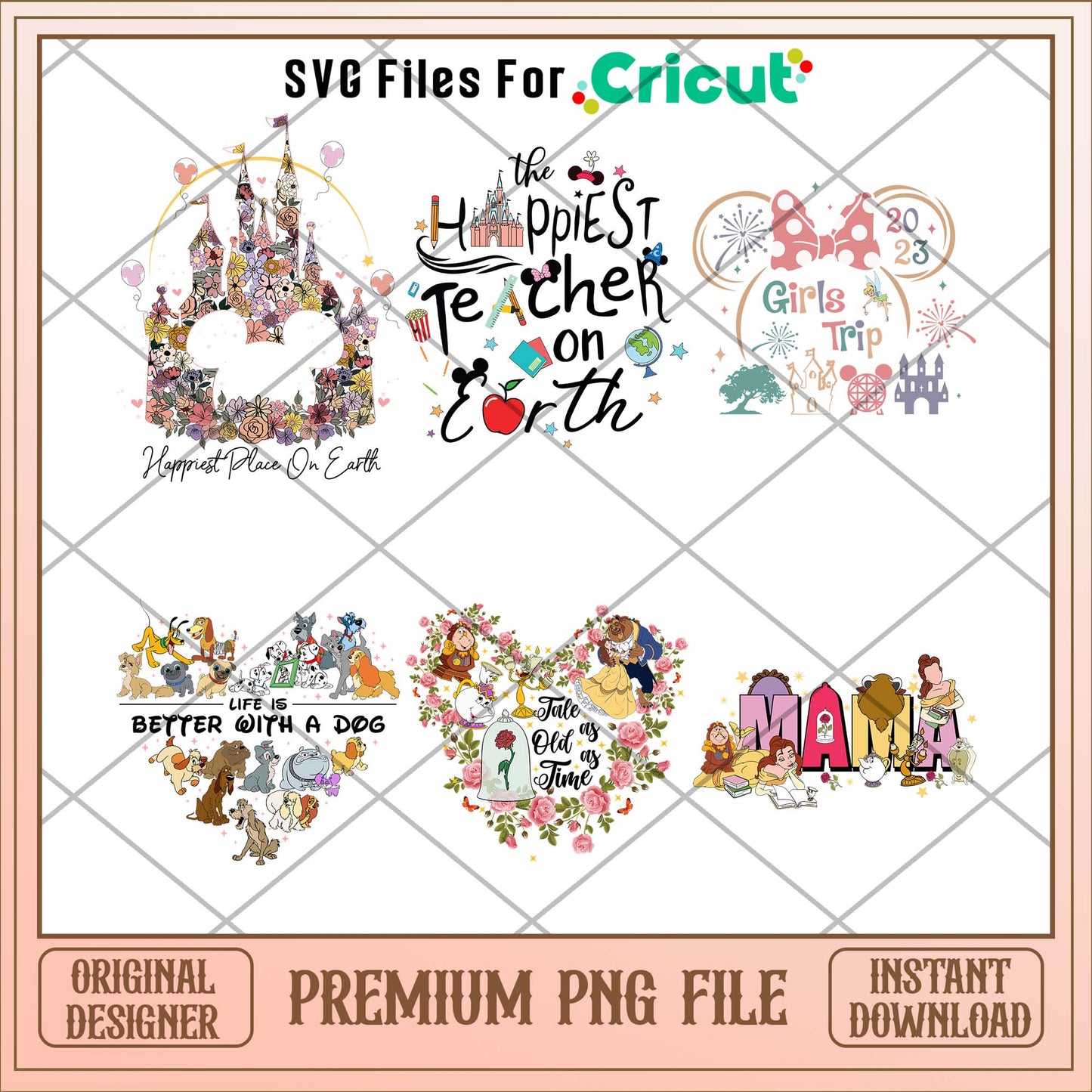 Disney world quotes png bundle