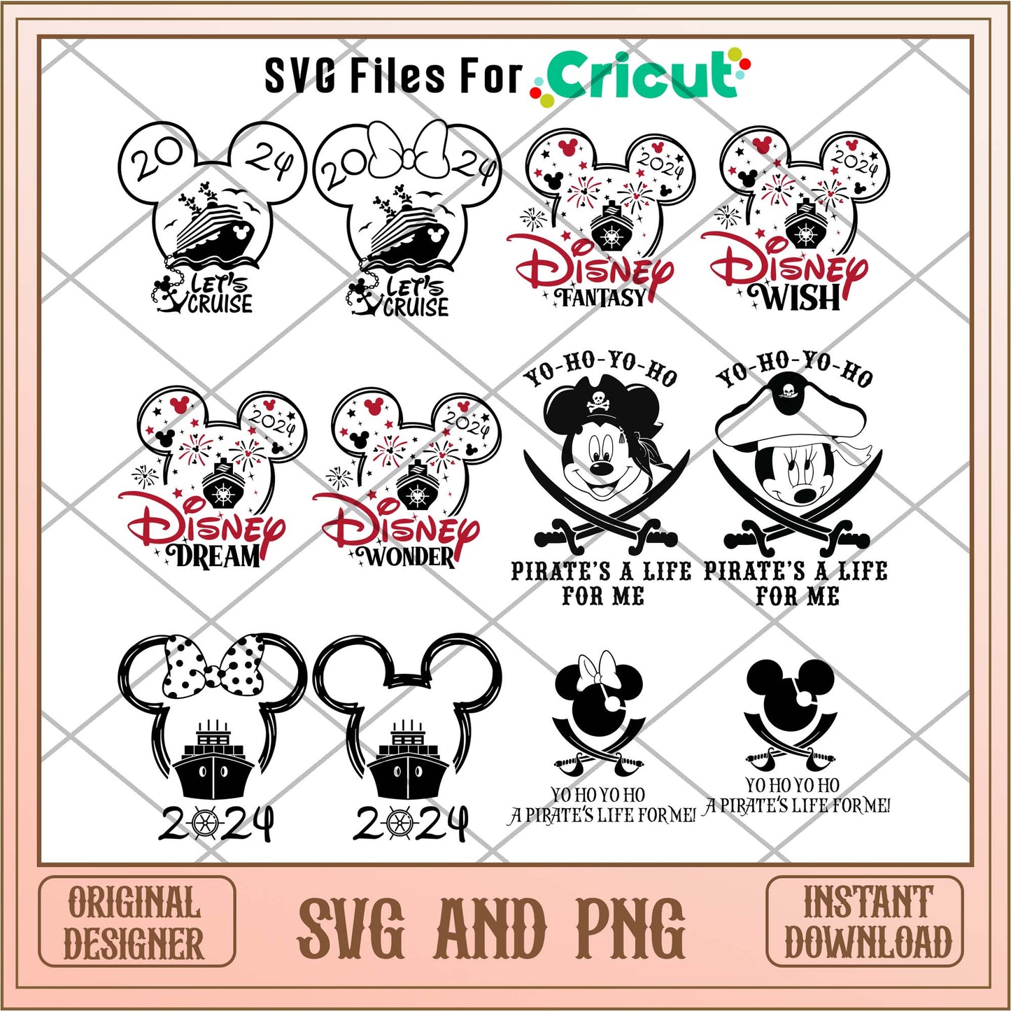 Disney friends sea cruise svg bundle ver 2