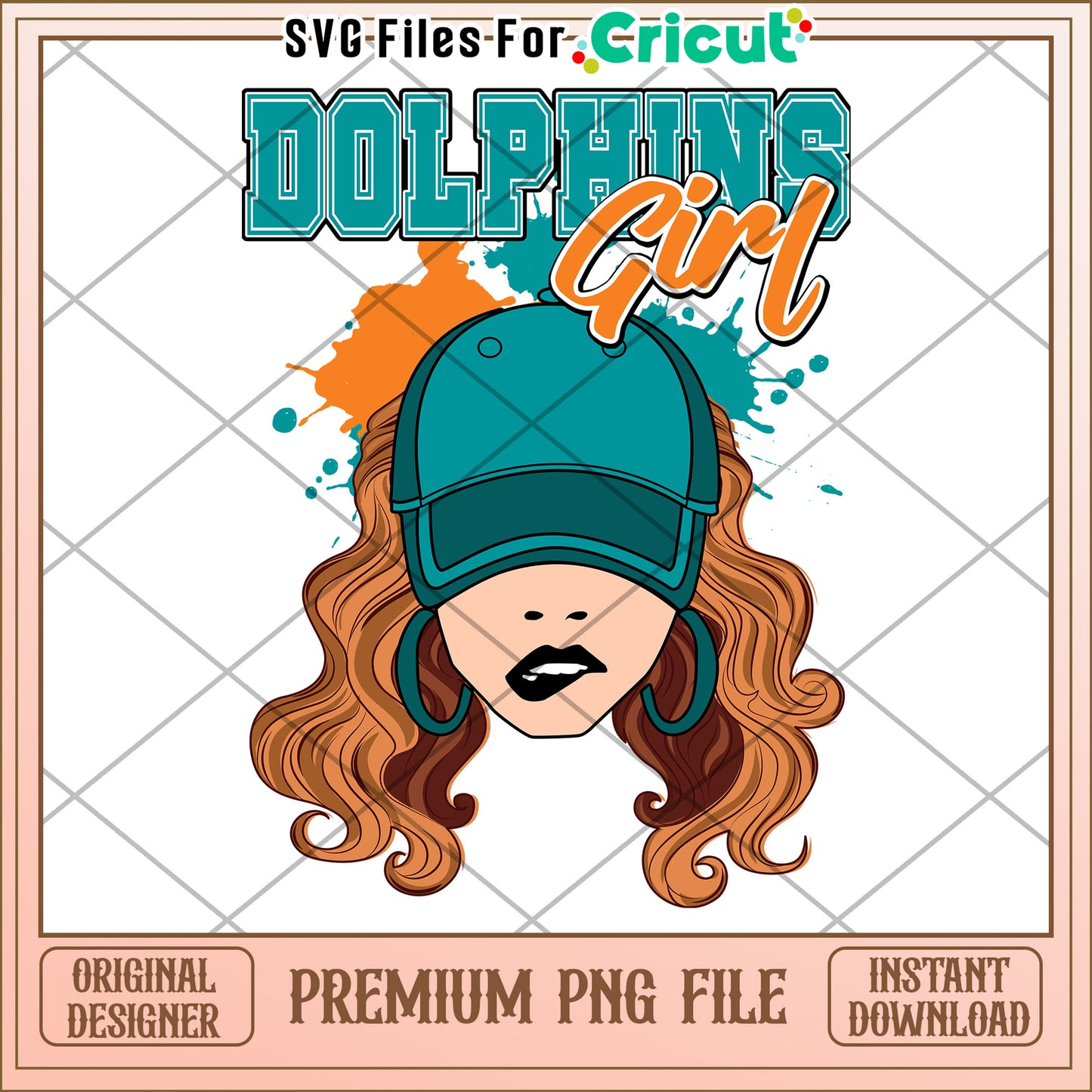Dolphins Girl PNG Design, perfect for Cricut crafting projects