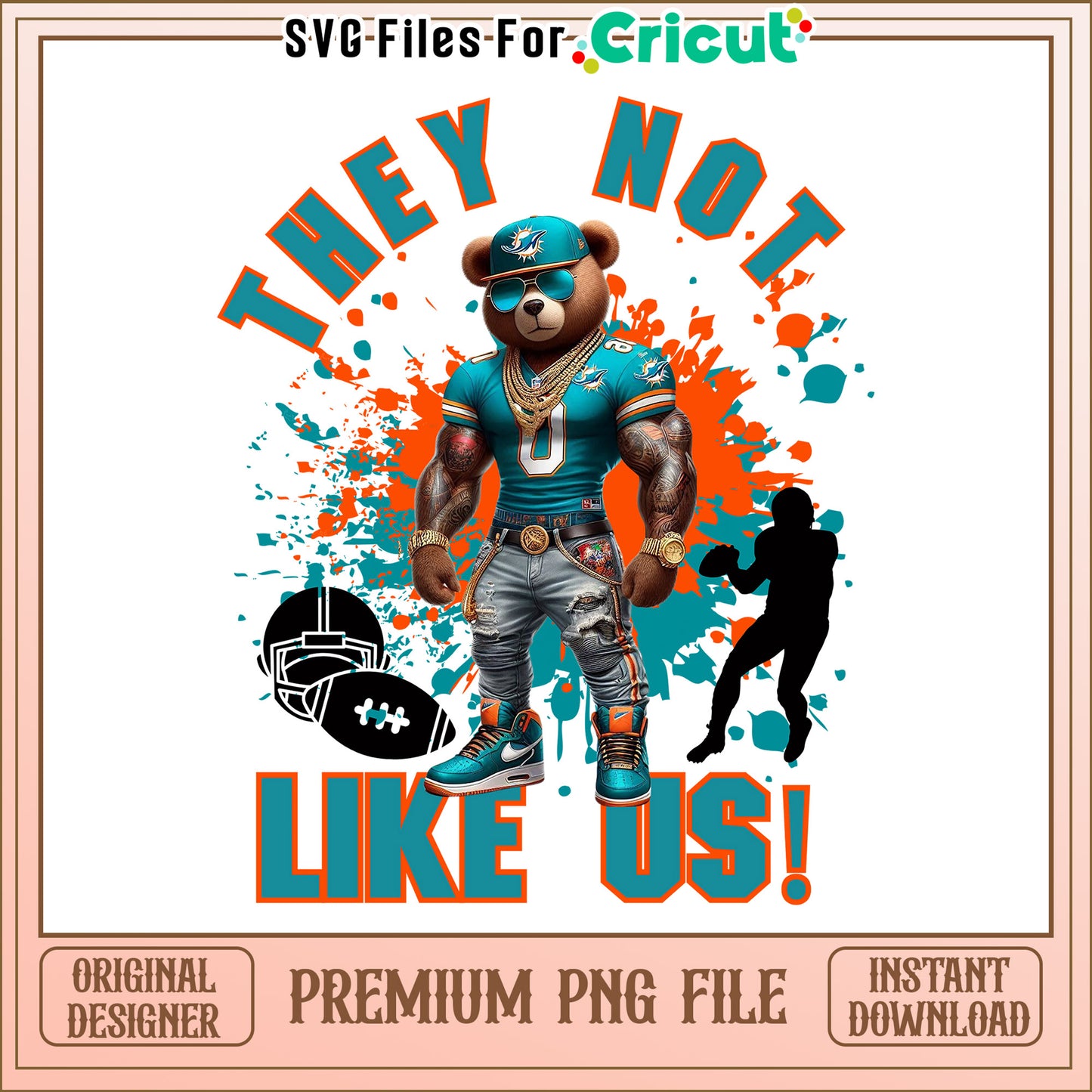 Dolphins they not like us png, Miami Dolphins png, NFL png
