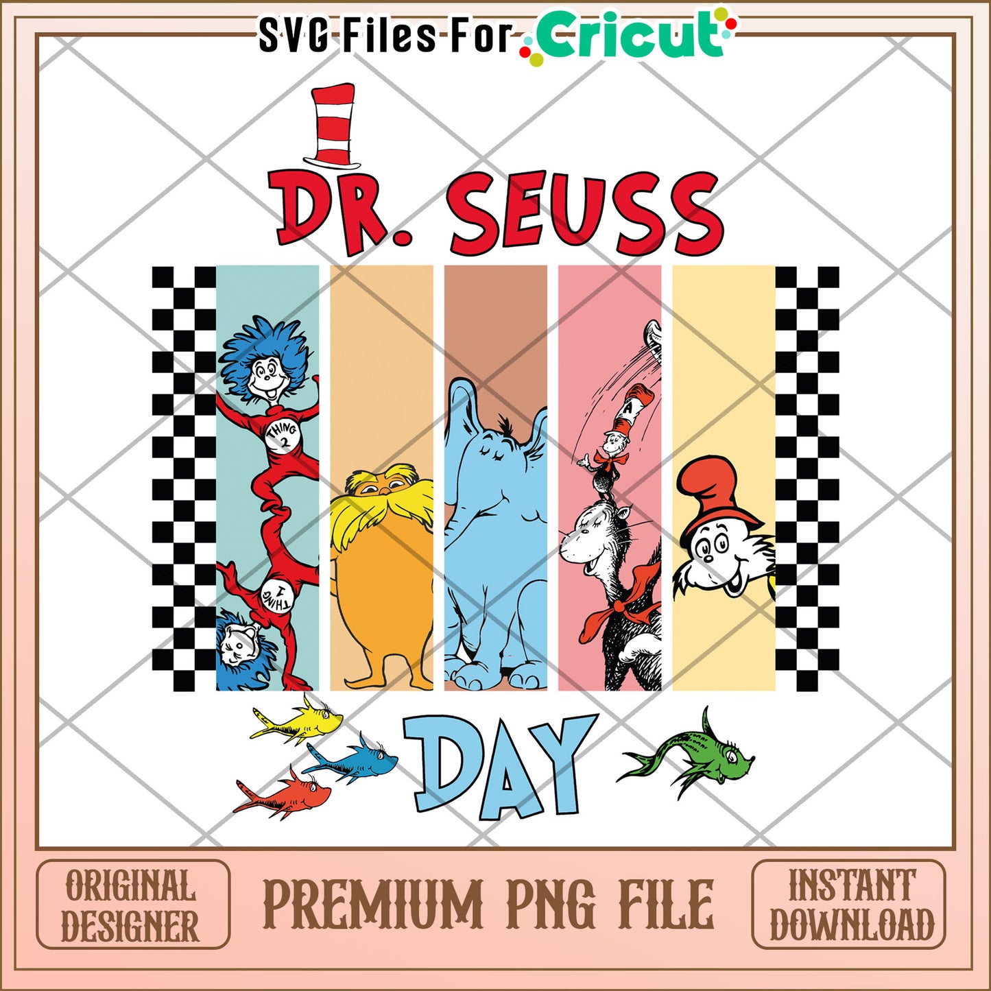 Dr Seuss Day PNG Image Instant Download