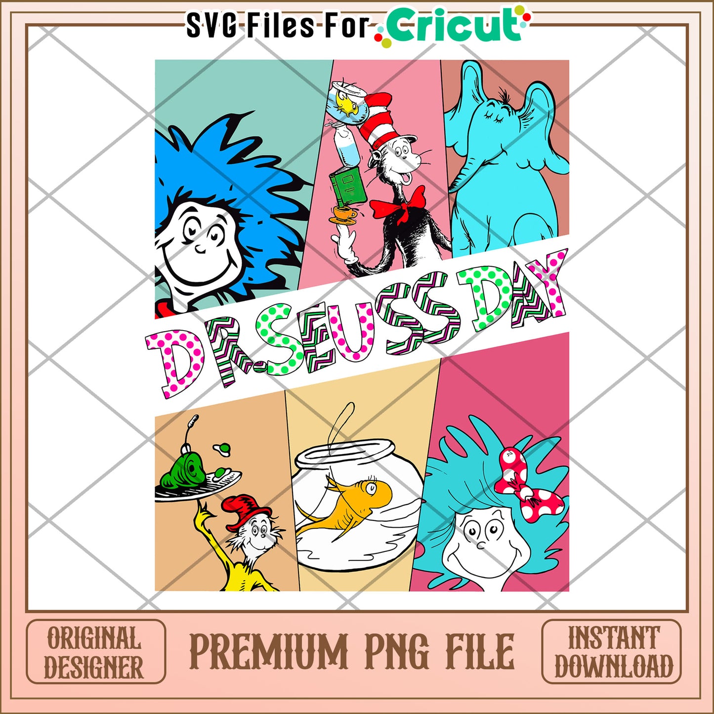 Dr Seuss Day PNG Sublimation Design