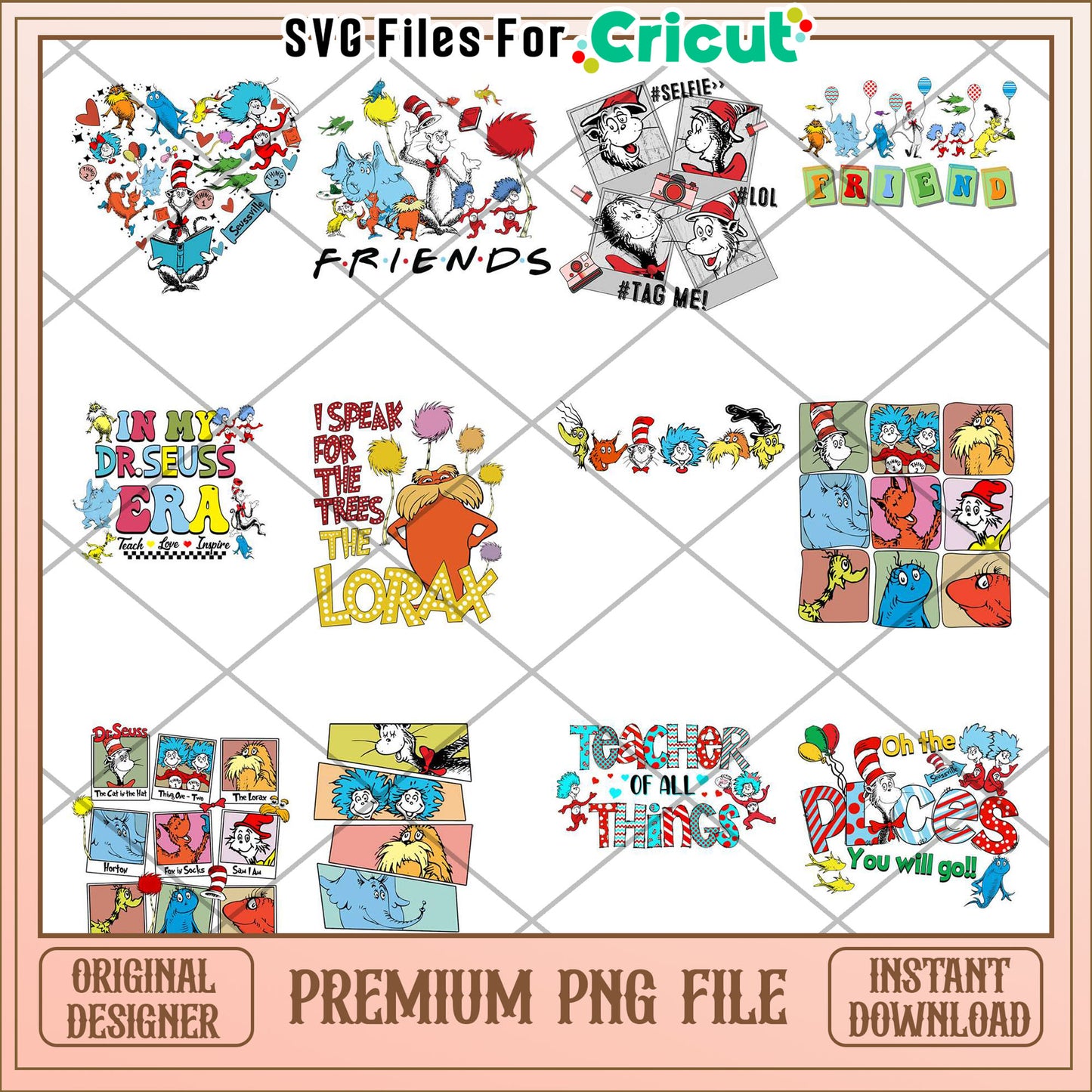 Dr Seuss Friends PNG Bundle for Creative Projects Download