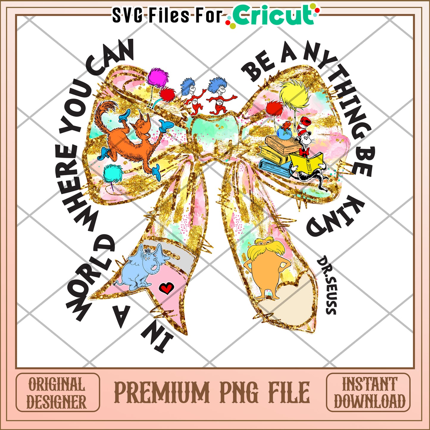 Dr Seuss Inspired Bow Design for Kids Craft Projects