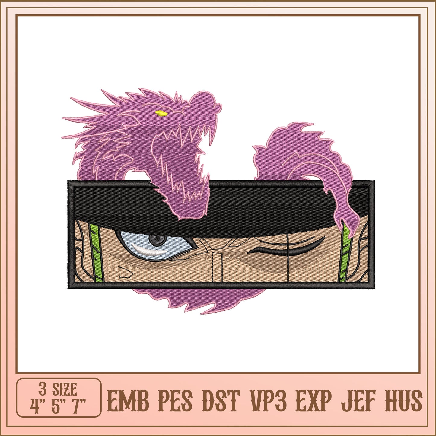 Dragon Eye Embroidery Design