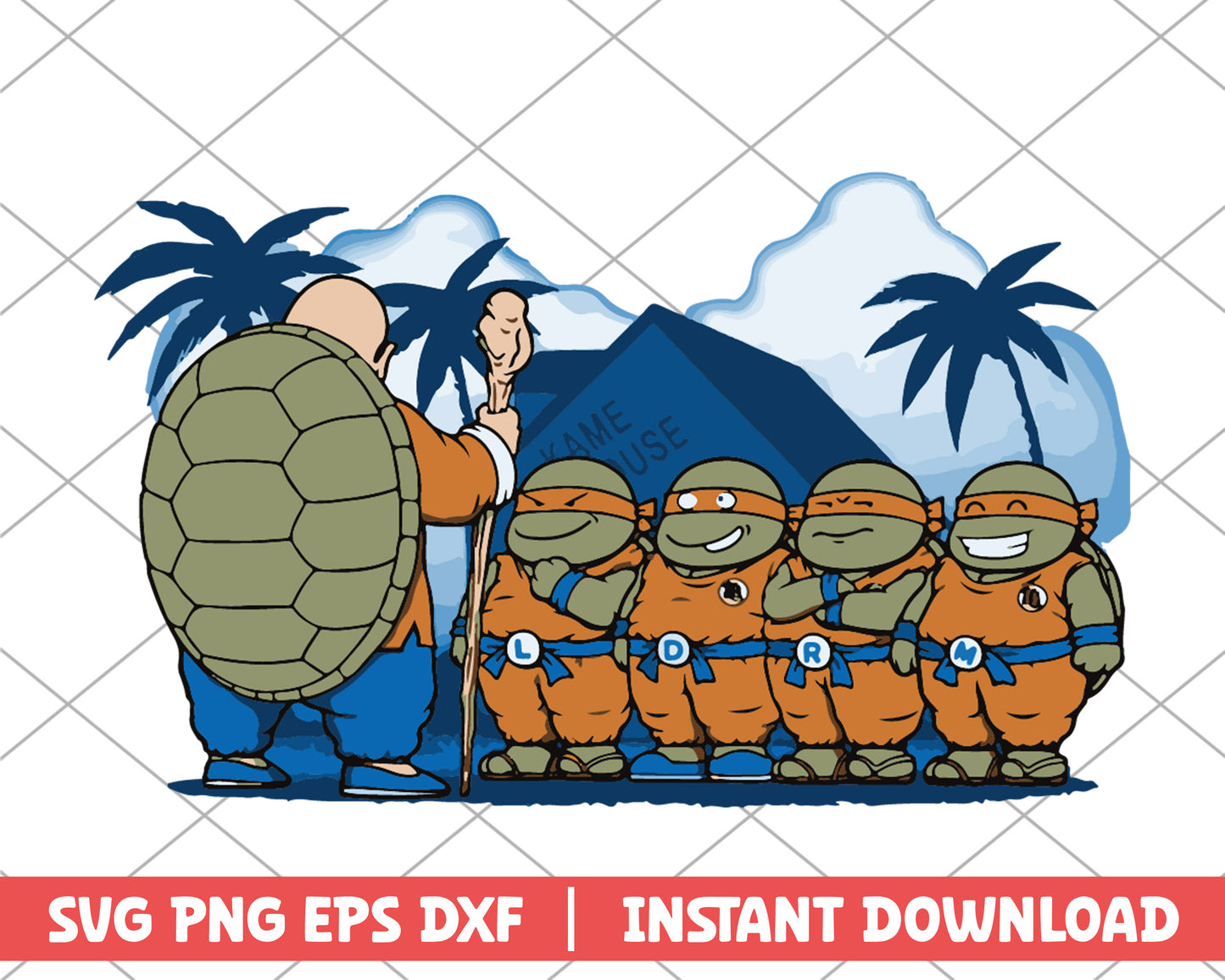 Dragon ball kame sennin anime svg