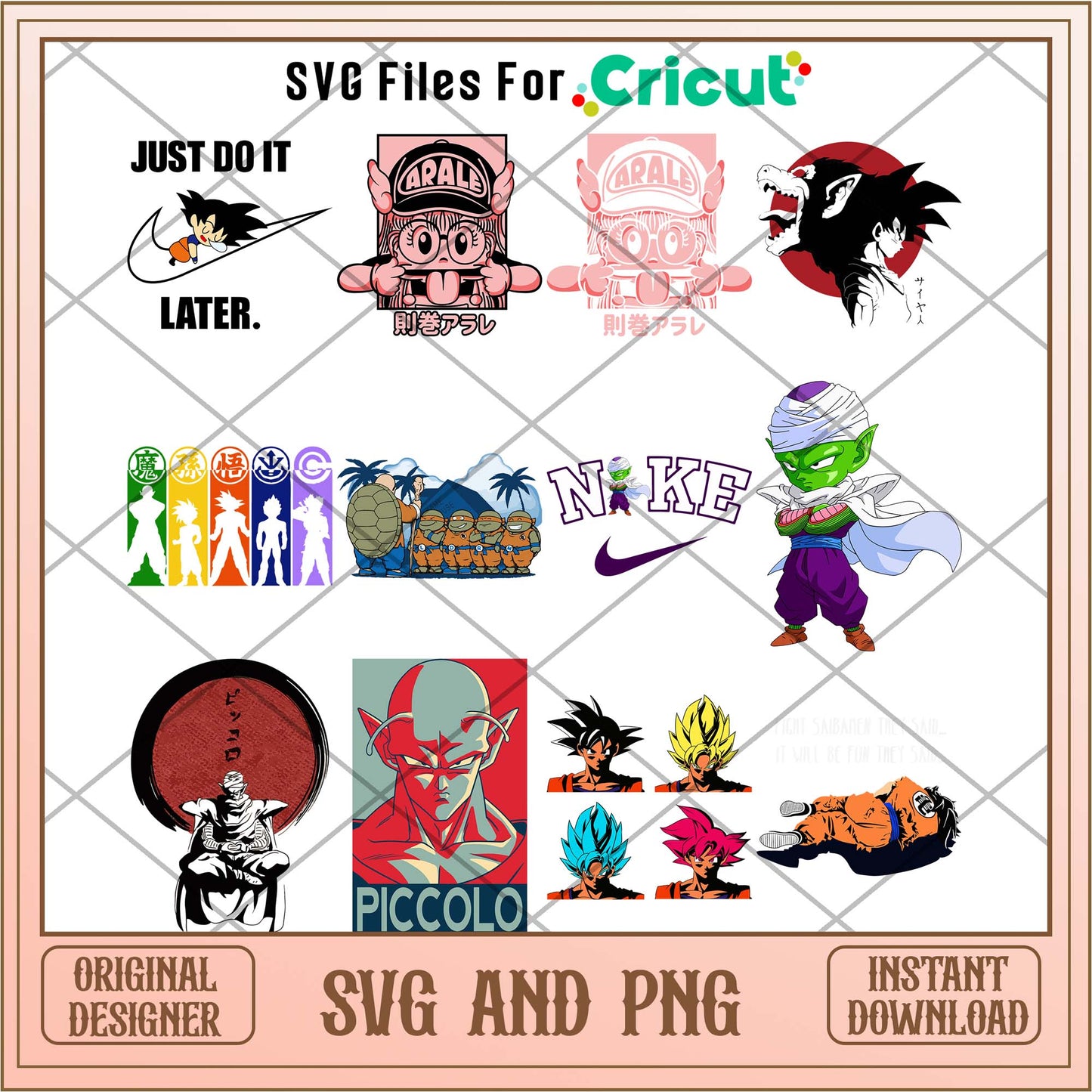 Dragon ball logo svg bundle, Anime characters svg bundle - Svgfileforcricut