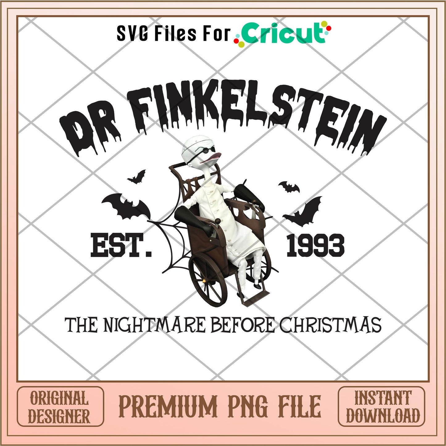 Dr finkelstein est 1993 The Nightmare Before Christmas png, Nightmare before christmas png, digital download