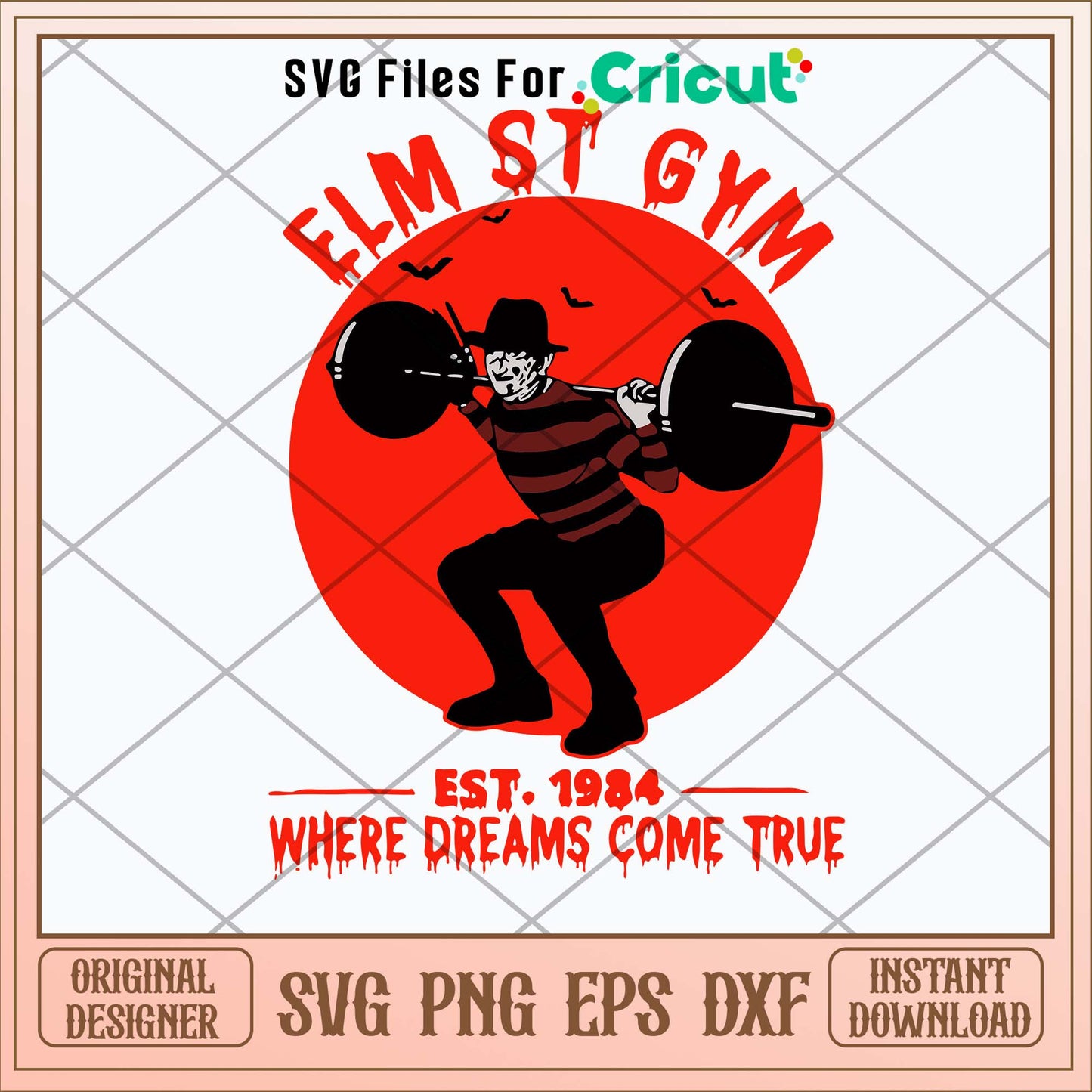 ELM ST Gym Where Dreams Come True Svg