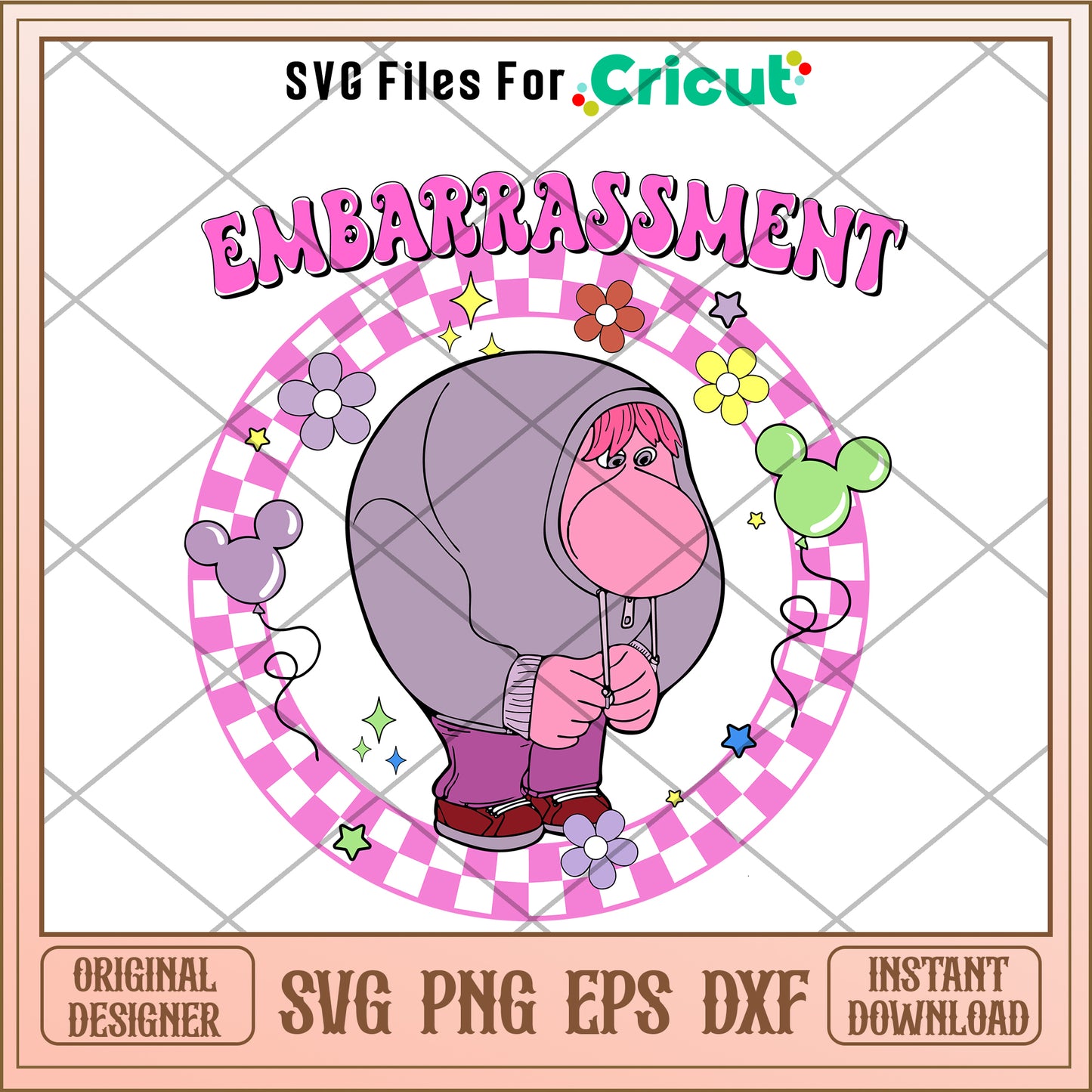 Inside out 2 embarrassment SVG